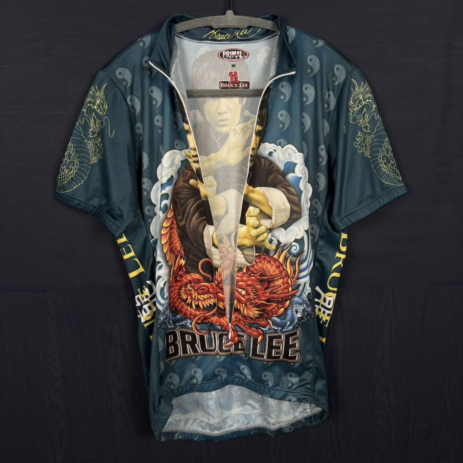 Vintage 2005🐉BRUCE LEE BIKING SHIRT Size US M / EU 48-50 / 2 - 6 Thumbnail