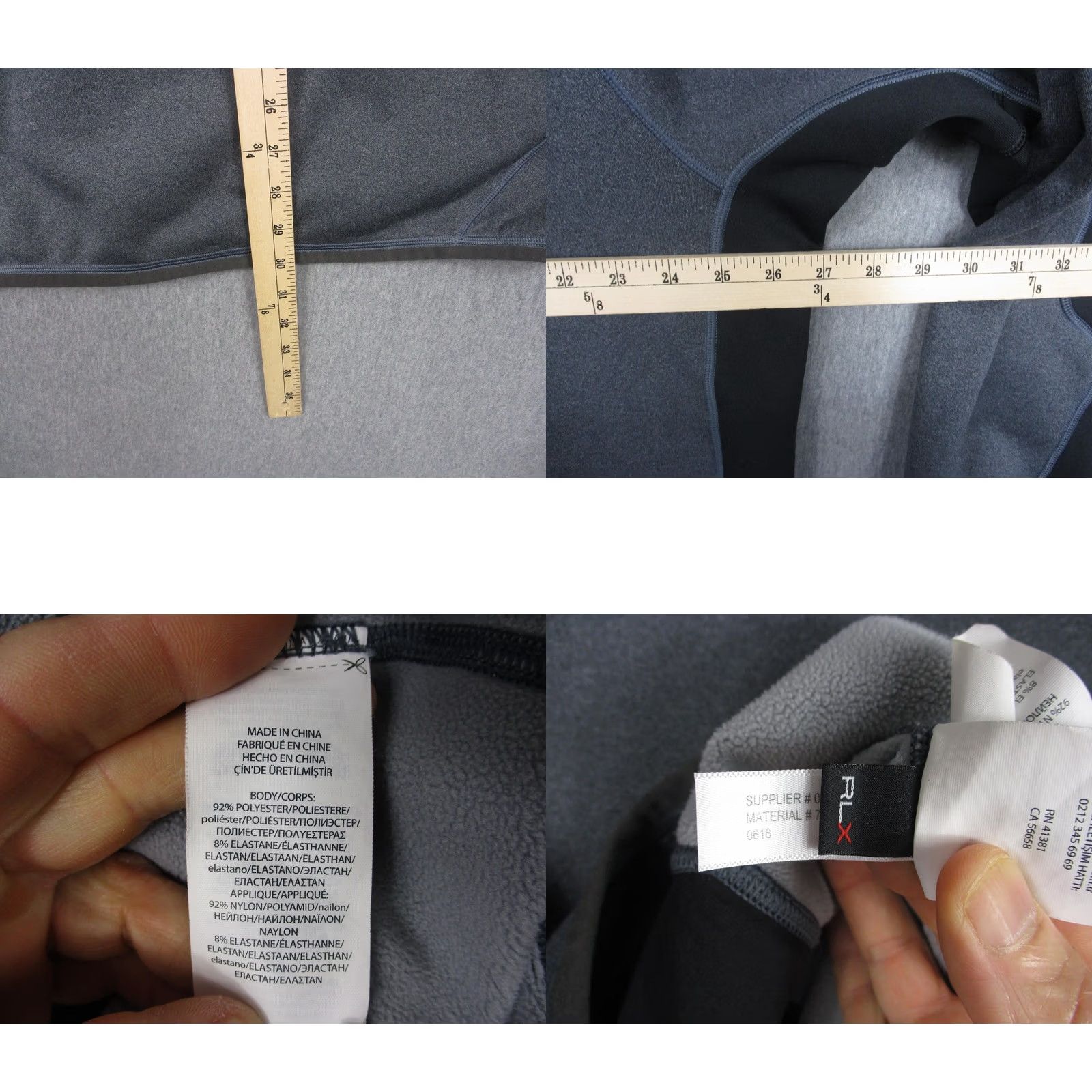 Ralph Lauren RLX Ralph Lauren Jacket Mens 2XL Gray Softshell Full Zip Golf Stretch Active Size US XXL / EU 58 / 5 - 9 Thumbnail