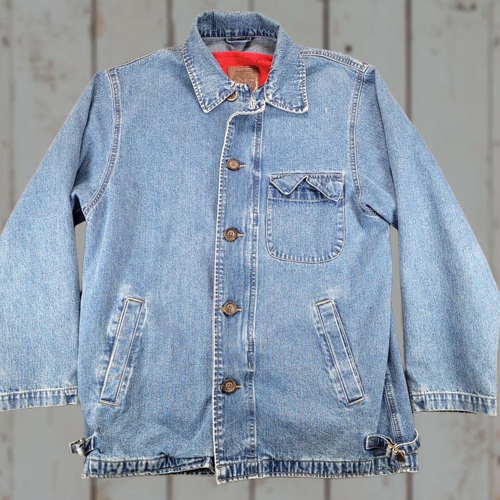 Gap VINTAGE Gap Blue Jeans Denim Barn Jacket Coat Size 28" / US 6 / IT 42 - 1 Thumbnail