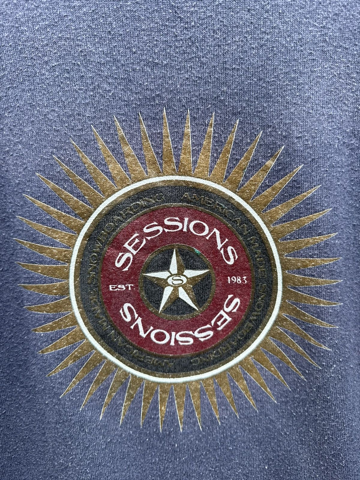 Sessions Vintage 90’s SESSIONS Snowboard / Skateboard Sweatshirt Size US L / EU 52-54 / 3 - 3 Thumbnail