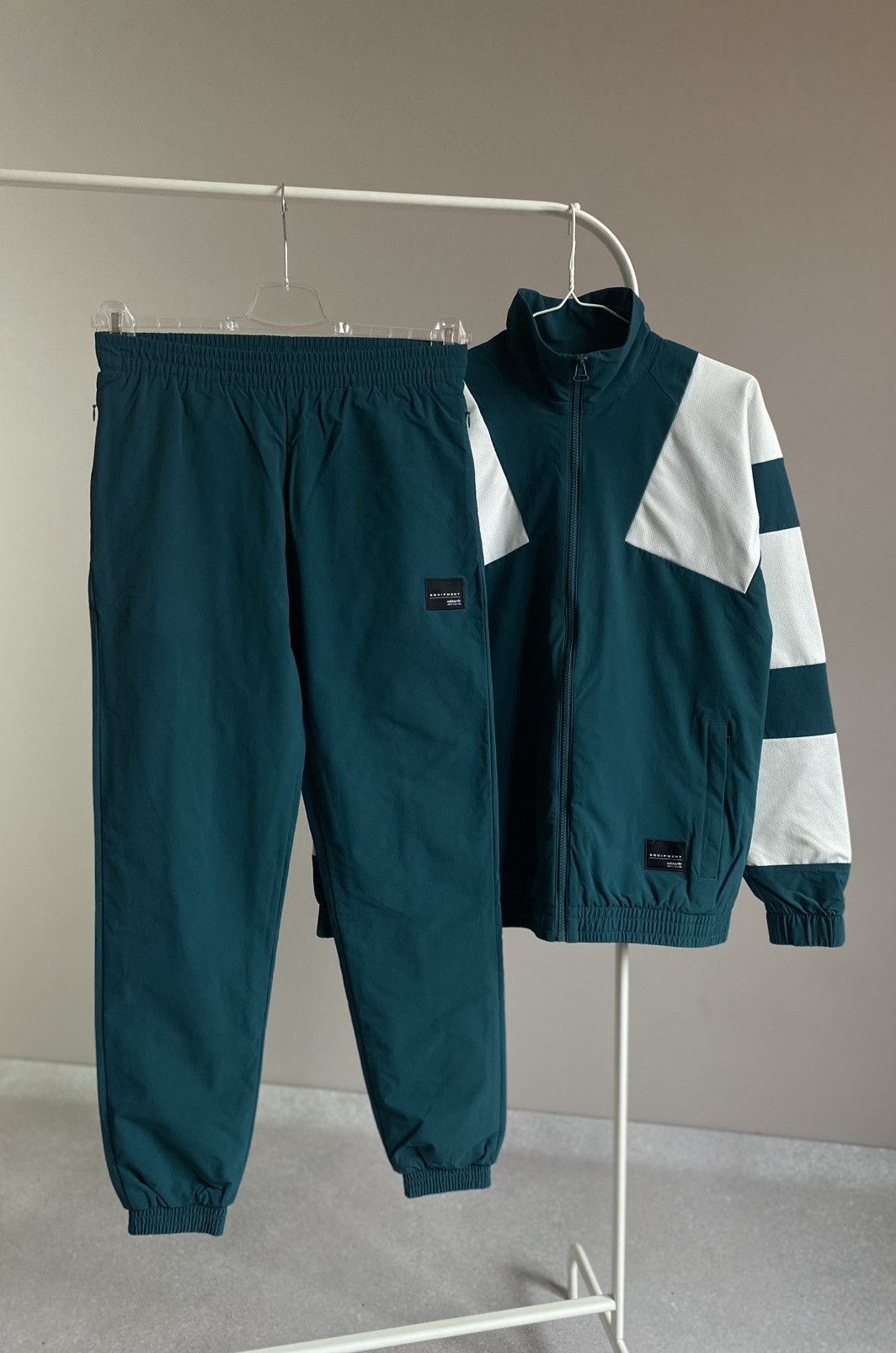 Adidas S XS Adidas Equipment EQT Bold Nylon Tracksuit Jacket Pants Size 38R - 1 Thumbnail