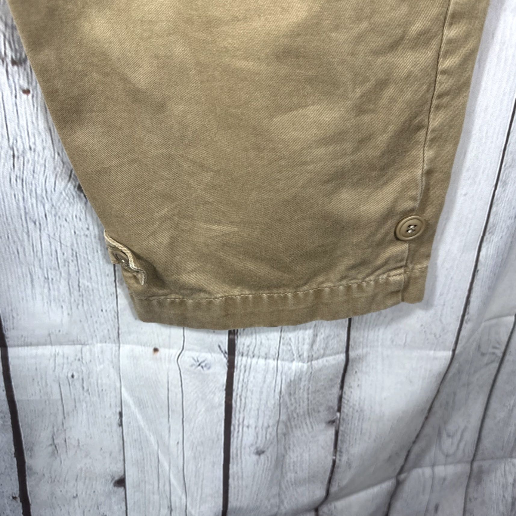 Vintage J. Peterman Company Pants Mens 38 Tan Khaki Chino Cotton Button Fly Suspender Size US 38 / EU 54 - 6 Thumbnail