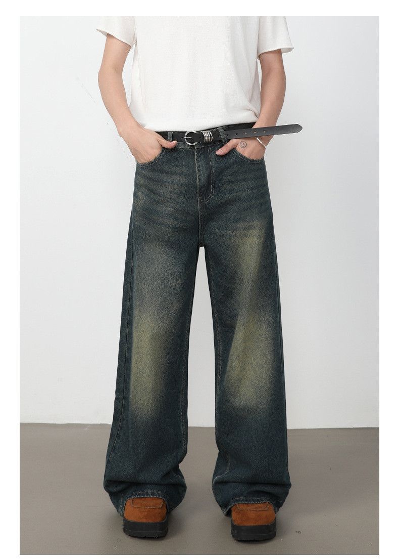 Vintage Men's American Retro Washed Loose-Fit Straight-Leg Jeans Size US 32 / EU 48 - 1 Thumbnail