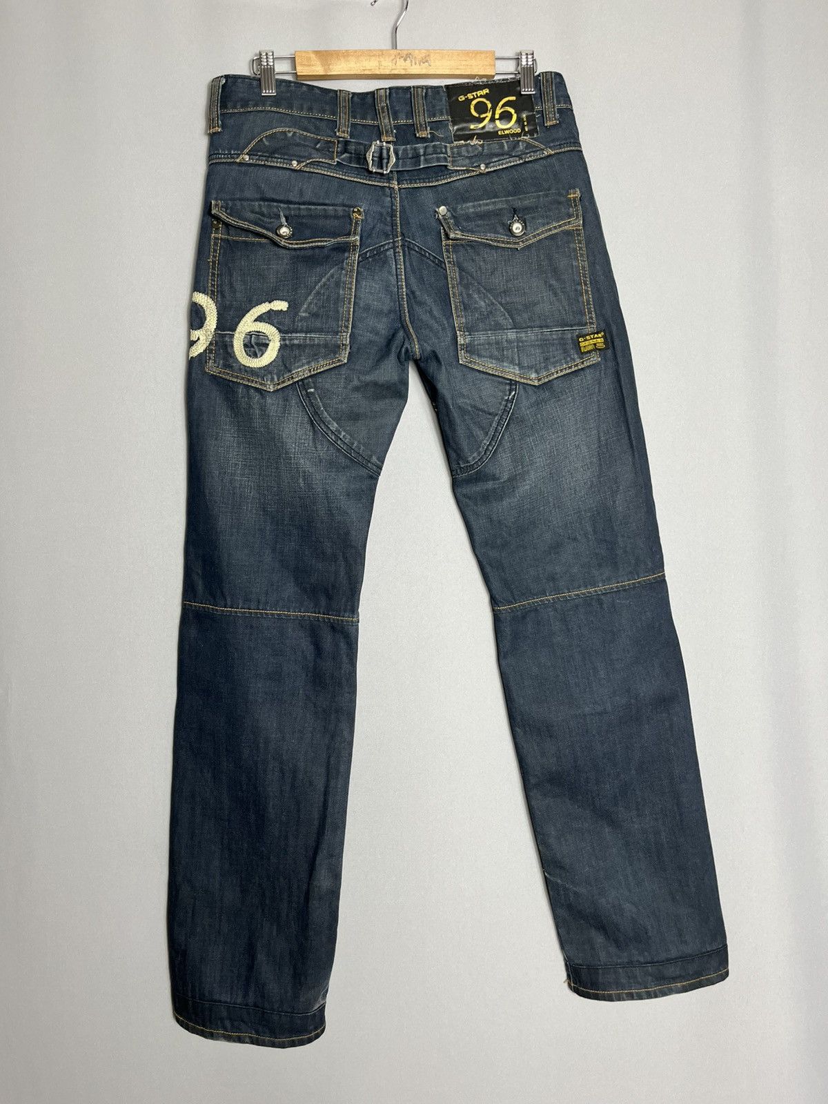 G-Star Vintage G Star Elwood Heritage Embro Tapered 96 Denim Pants Size US 34 / EU 50 - 1 Thumbnail