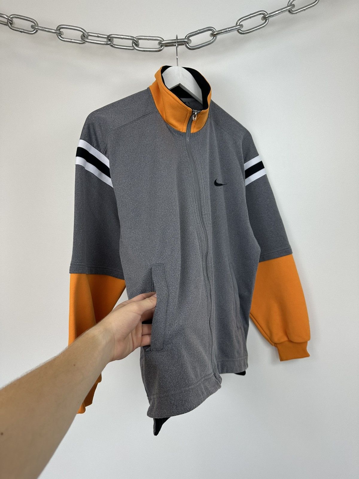 Nike Vintage 90s Nike Big Logo Embroidered Retro Track Jacket Size US S / EU 44-46 / 1 - 5 Thumbnail