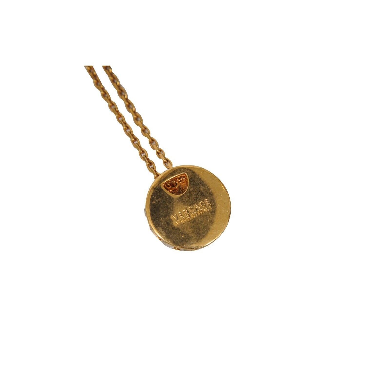 Versace Medusa Head Logo Pendant Necklace Gold Crystals Rope Size ONE SIZE - 5 Thumbnail