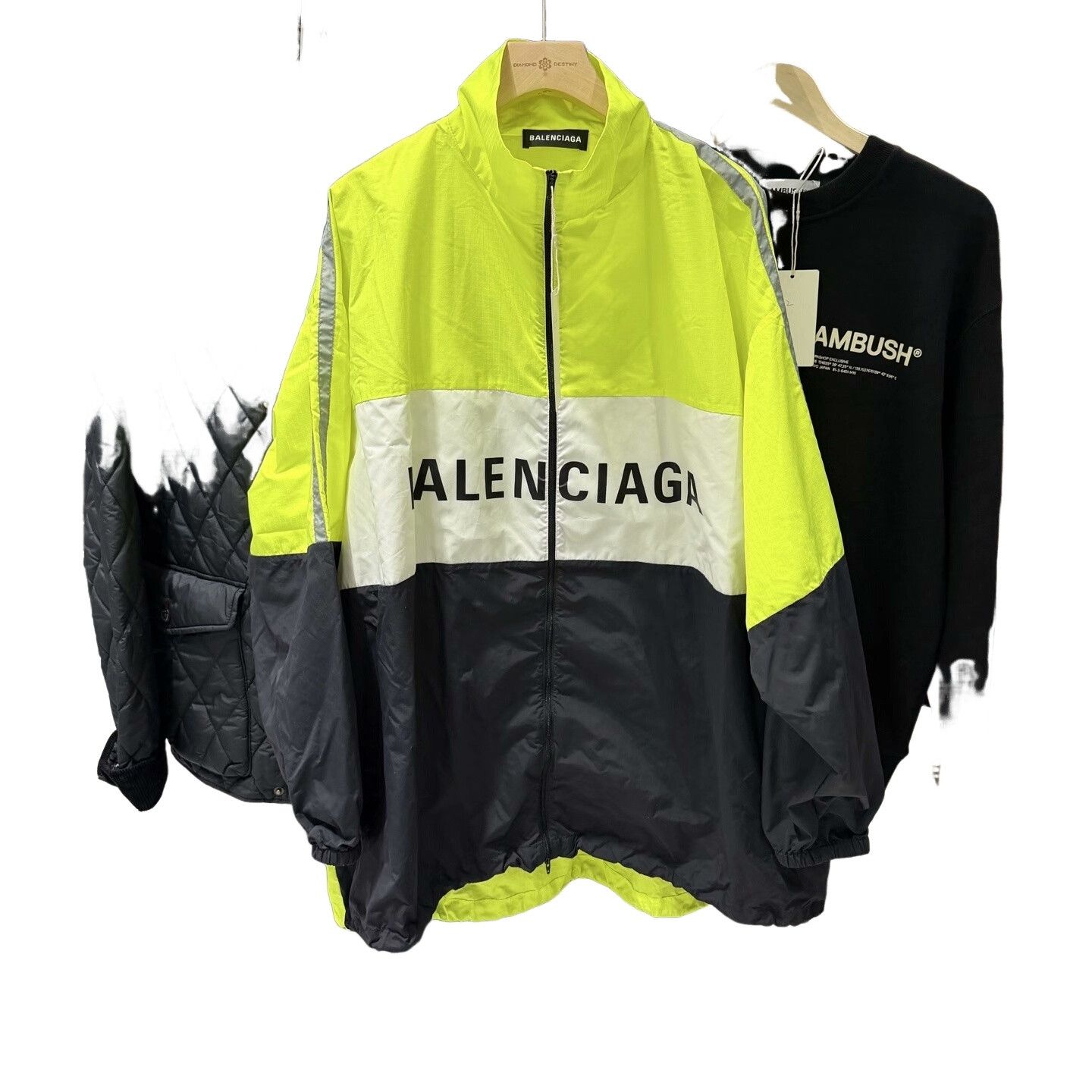 Balenciaga Balenciaga Neon Colorblock Windbreaker Size S Size US S / EU 44-46 / 1 - 1 Thumbnail
