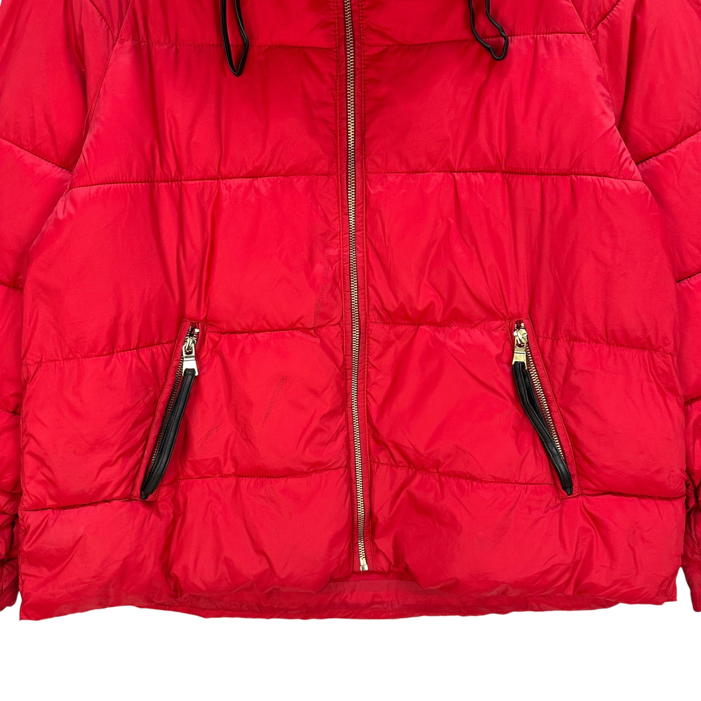 Zara ZARA Outerwear Red Down Jacket Puffer Jacket #A52-1198 Size L / US 10 / IT 46 - 3 Thumbnail