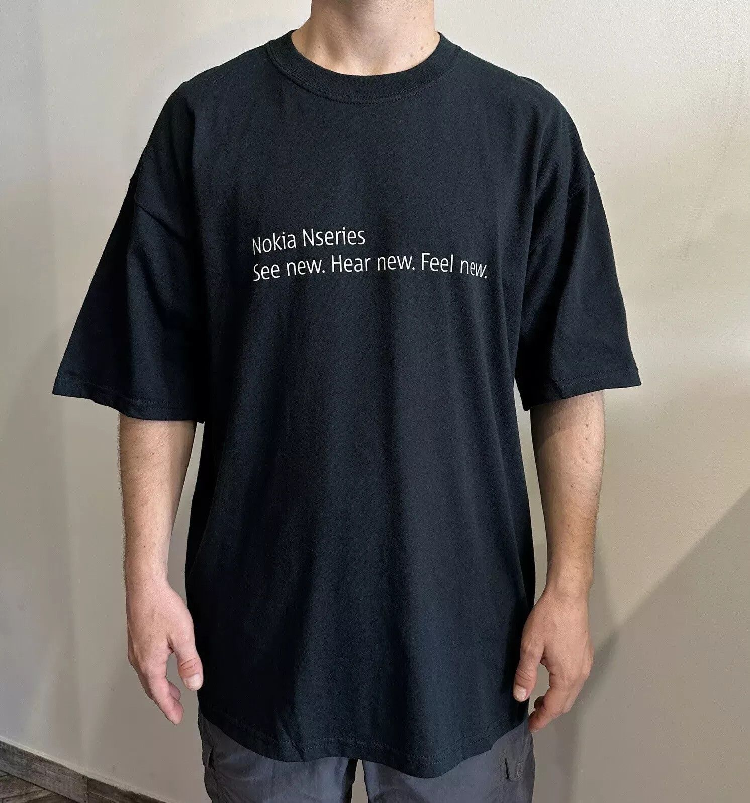 Gildan VINTAGE 2005 NOKIA N SERIES MOBILE PROMO SHIRT Y2K 2000s Size US XL / EU 56 / 4 - 1 Thumbnail