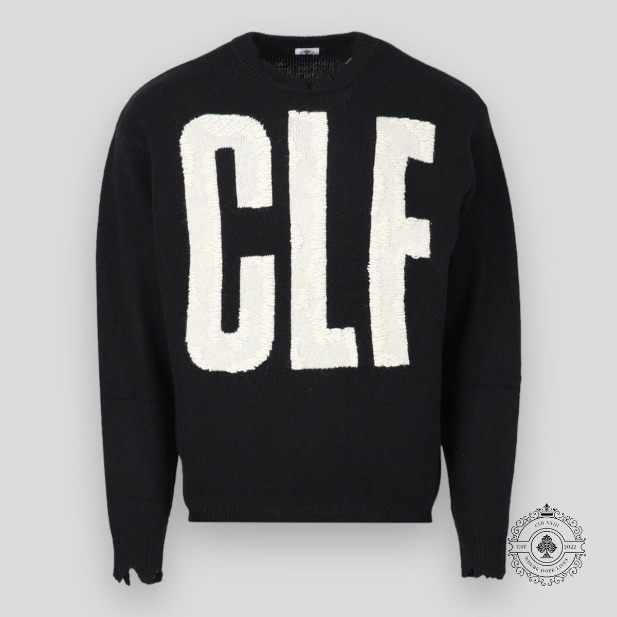 Saint Michael Saint Michael CLF Knit Sweater in Black Size US L / EU 52-54 / 3 - 1 Thumbnail