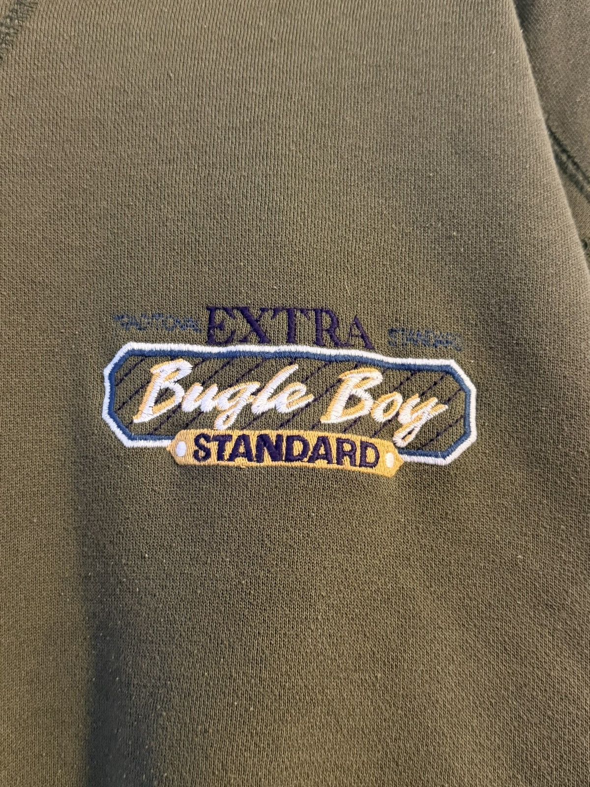 Vintage vintage 90s bugle boy olive green crewneck sweatshirt large Size US L / EU 52-54 / 3 - 2 Thumbnail