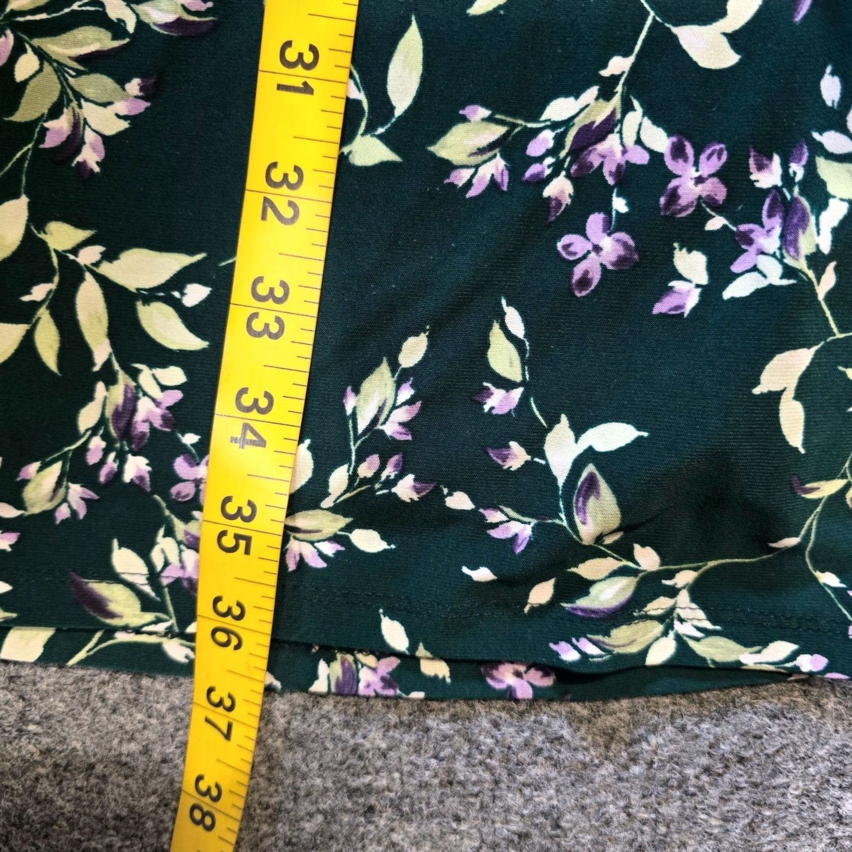 Ralph Lauren Lauren Ralph Lauren Dress Womens Size 4 Green Floral Stretchy Career Cocktail Size S / US 4 / IT 40 - 5 Thumbnail