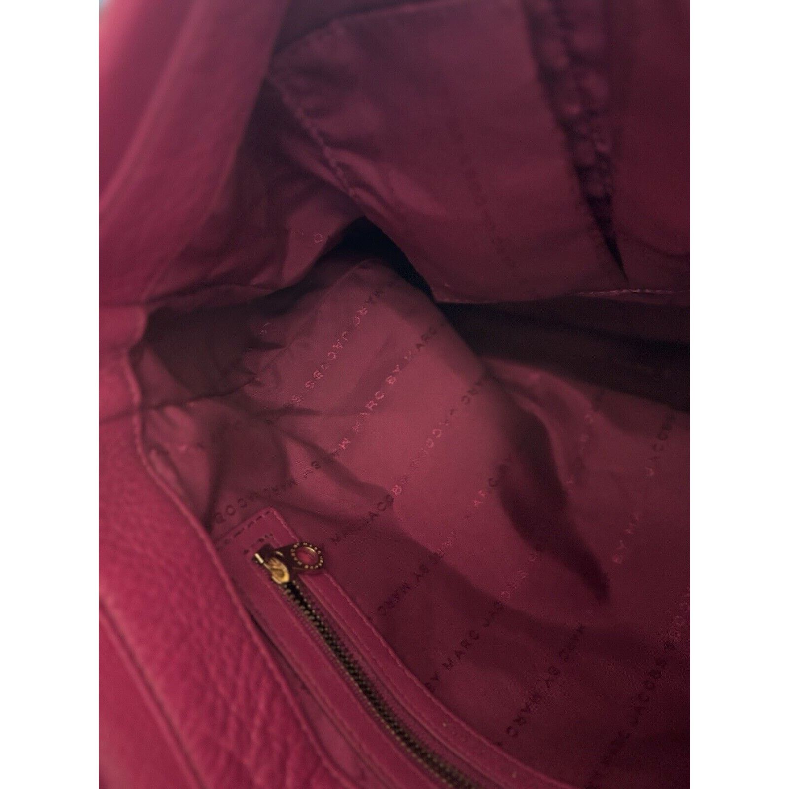 Marc Jacobs Marc Jacobs Classic Hillier Leather Hobo Bag Pink Dust bag Size ONE SIZE - 10 Thumbnail