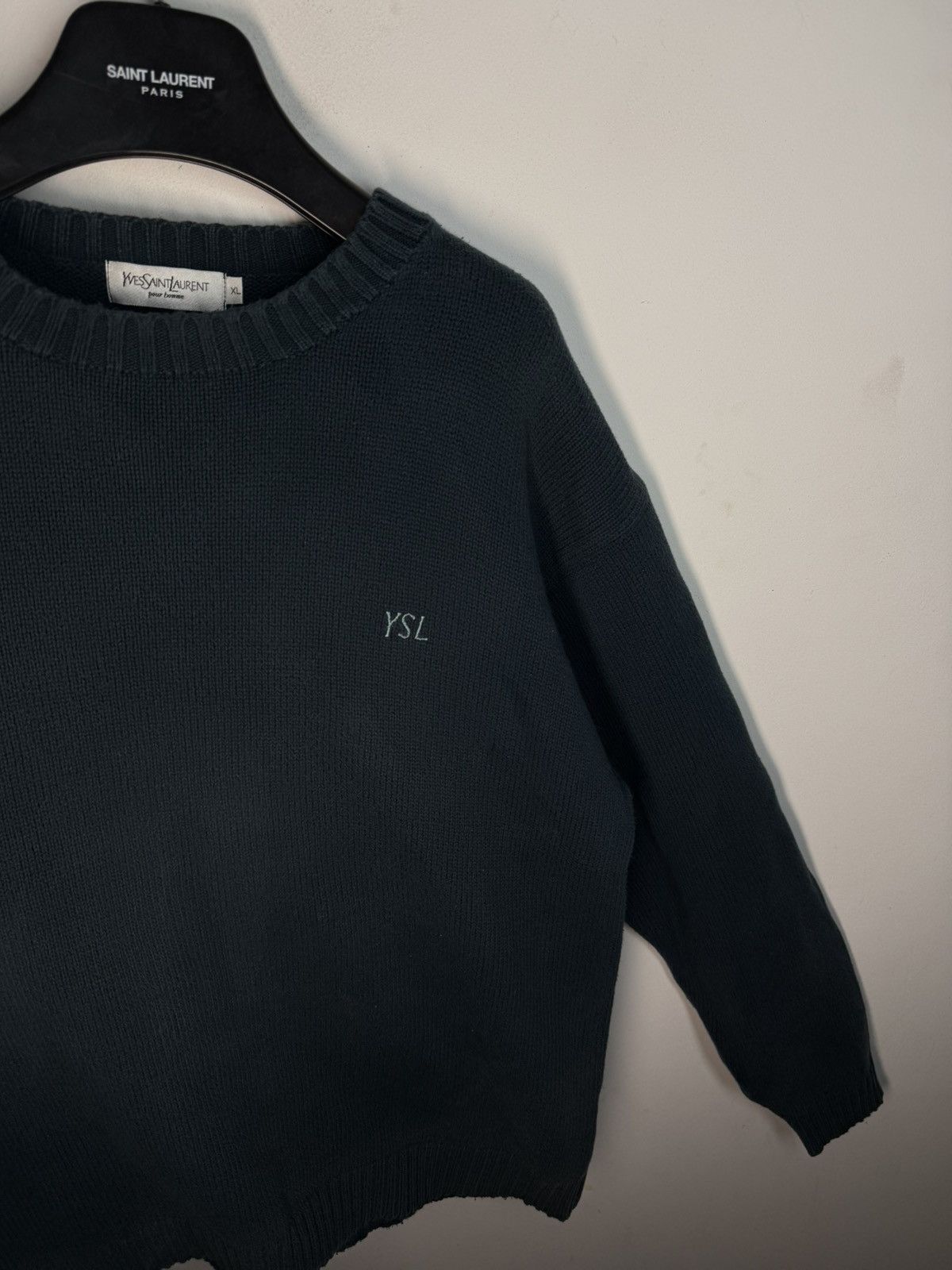 Yves Saint Laurent YSL Sweater Knit Old Money Vintage Yves Saint Laurent Size US XL / EU 56 / 4 - 3 Thumbnail