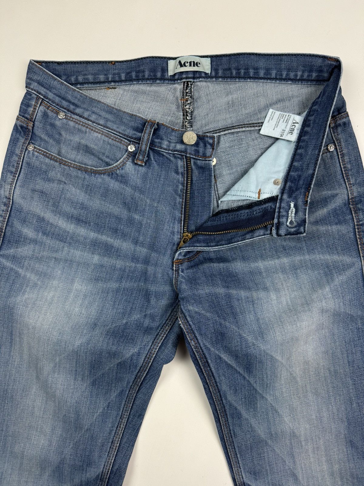Acne Studios Acne Max Stencil Blue Jeans Size 31x34 Size US 31 - 8 Thumbnail