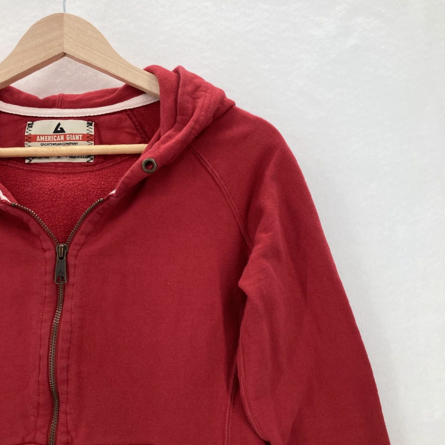 Vintage American Giant Hoodie Womens Small Full Zip Sweatshirt Jacket Travel Size S / US 4 / IT 40 - 2 Thumbnail