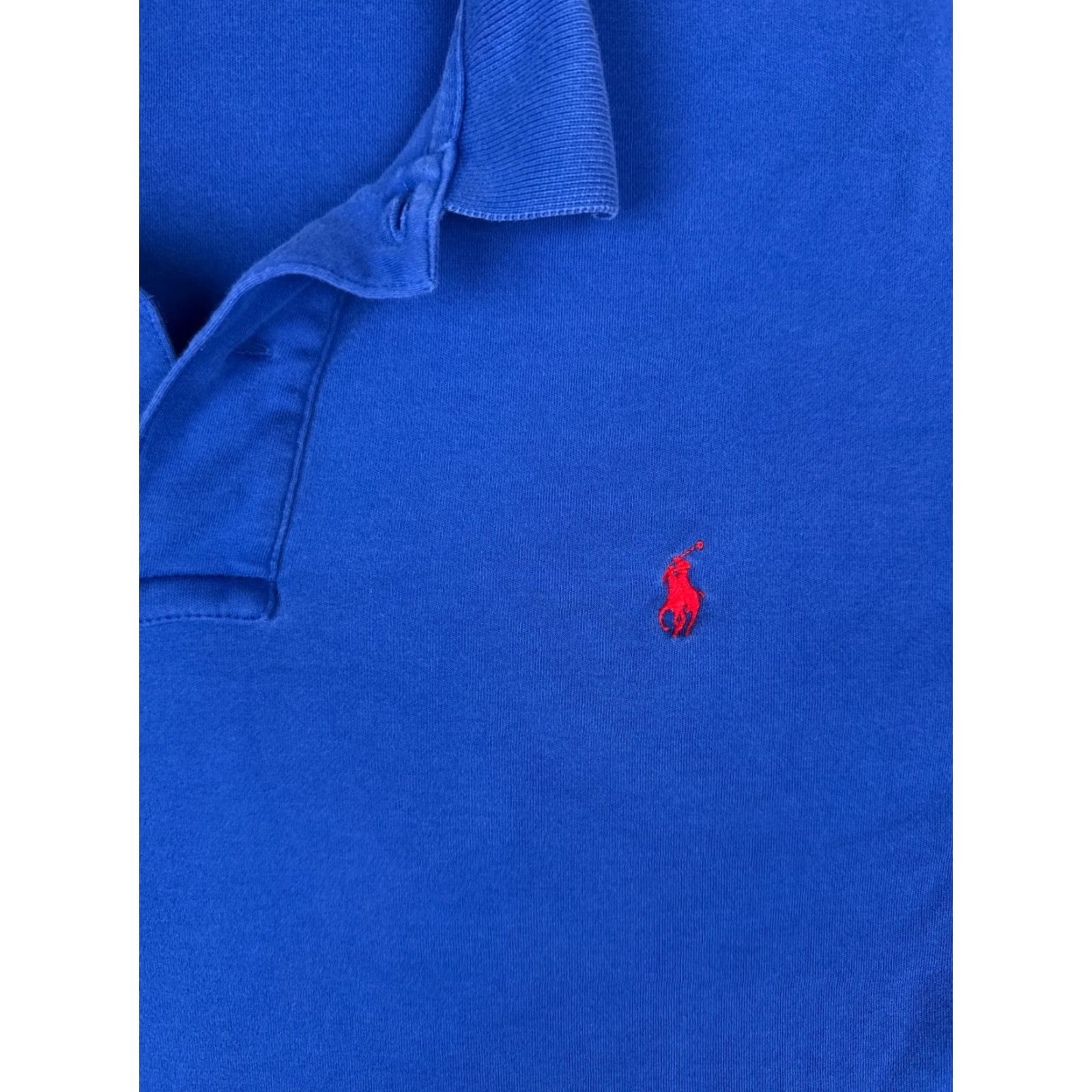 Ralph Lauren VINTAGE Ralph Lauren Polo Shirt Men XL Blue 100% Cotton Short Sleeve Polo Shirt Regular Fit Embroidered Logo Button Collar Size US XL / EU 56 / 4 - 6 Thumbnail