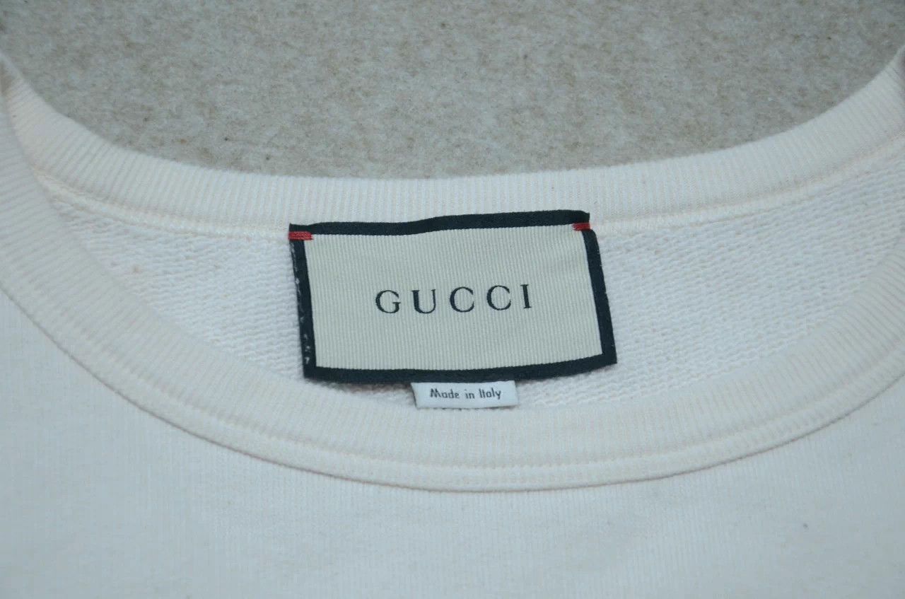 Gucci Gucci Double G Vintage Stripe White Unisex Sweatshirt XL Size US XL / EU 56 / 4 - 6 Thumbnail
