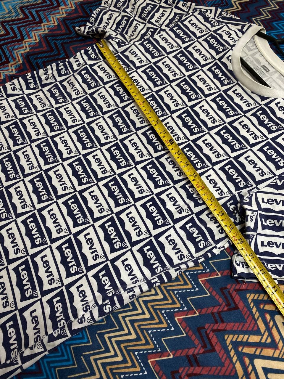 Levi's × Vintage Vintage Levi's Multiprint Logo T-Shirt Retro 90s Size US M / EU 48-50 / 2 - 6 Thumbnail