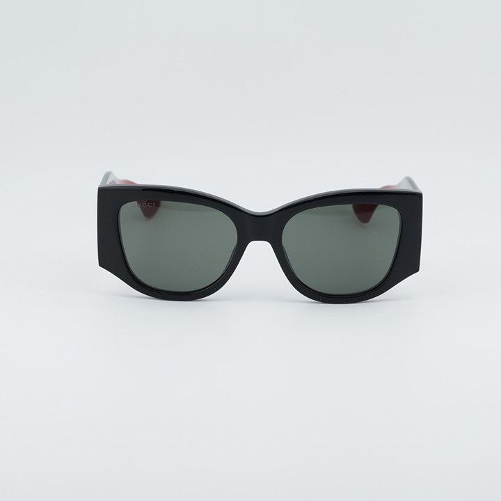 Gucci Gucci GG2115S 001 Sunglasses Black Cat Eye Frame, Grey Size ONE SIZE - 2 Thumbnail