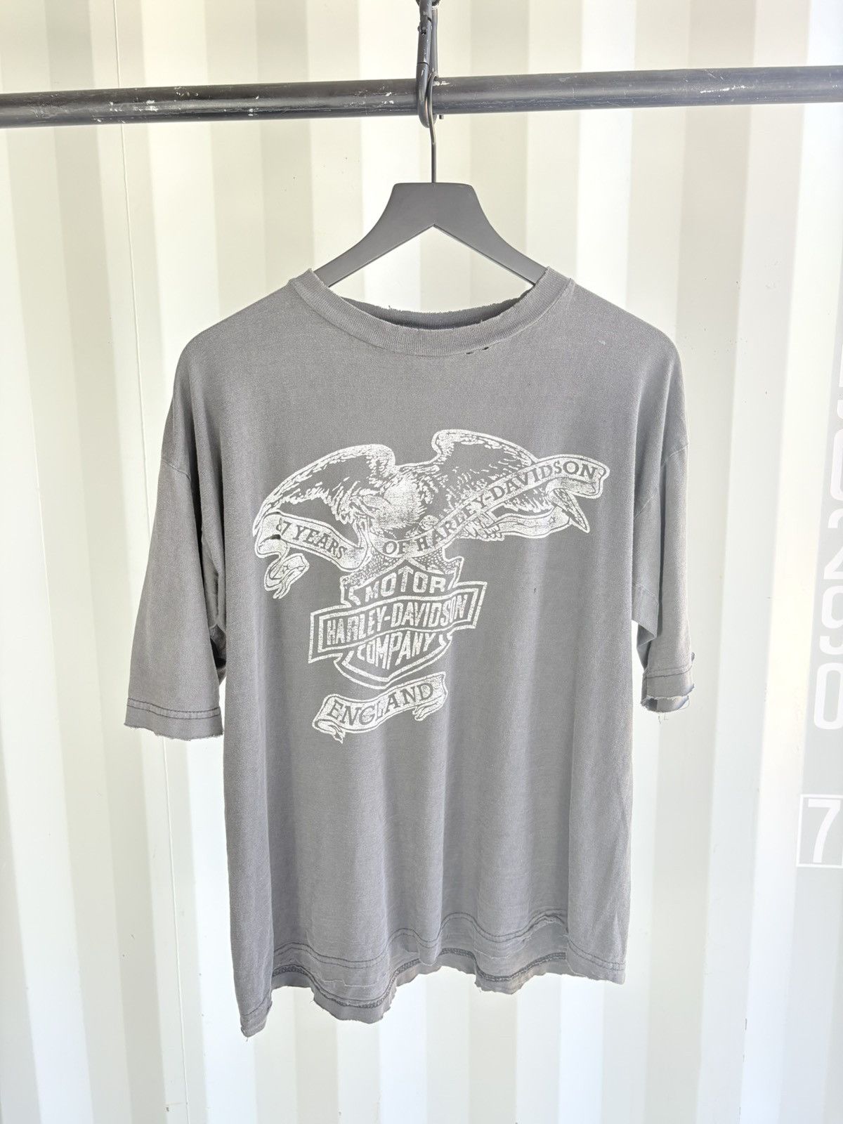 Harley Davidson Thrashed Sun Faded Shirt Distressed Band Tee Erd grunge Size US XL / EU 56 / 4 - 1 Thumbnail