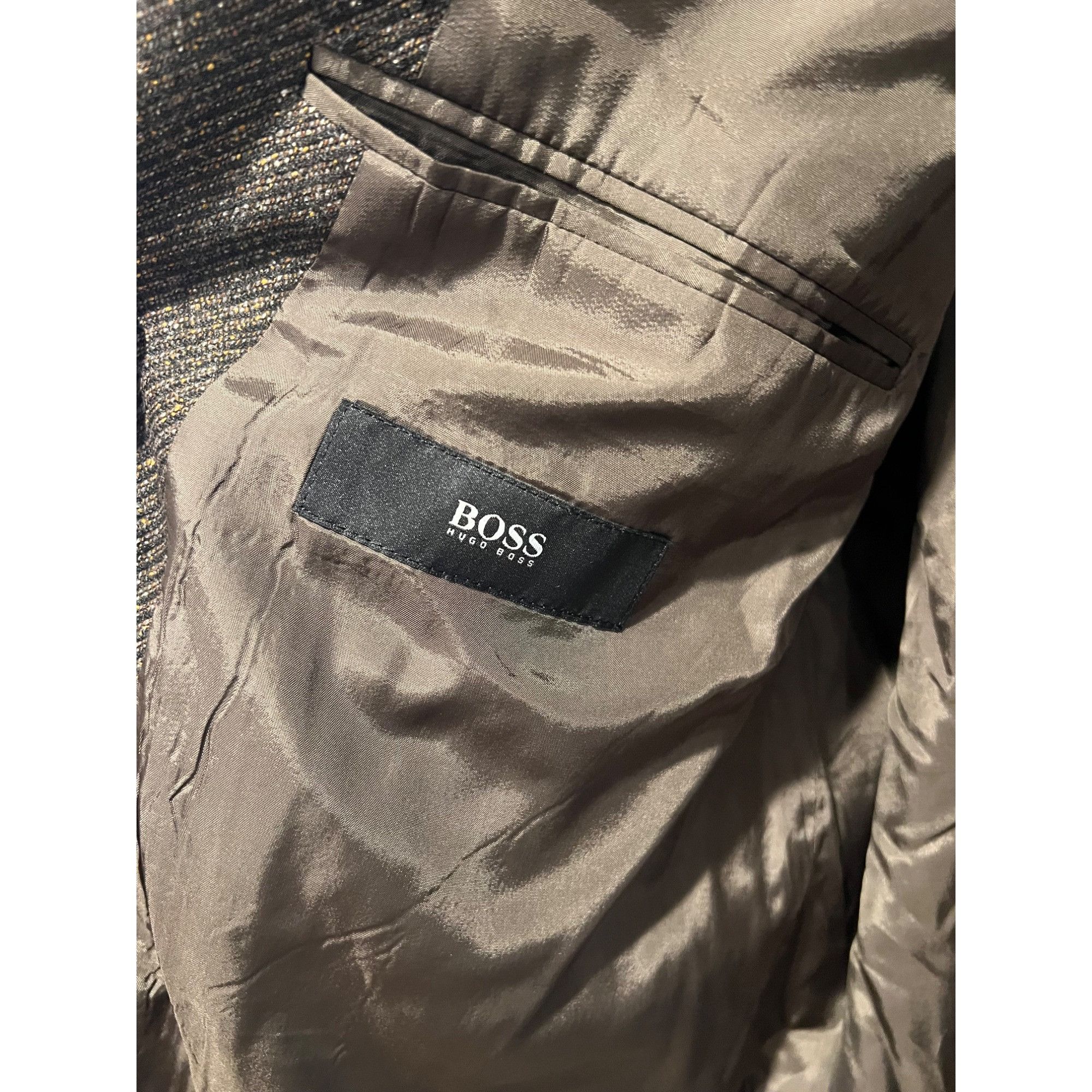 Hugo Boss Hugo Boss Will Blend Brown Blazer Sport Coat - Size 46L Size 46L - 5 Thumbnail