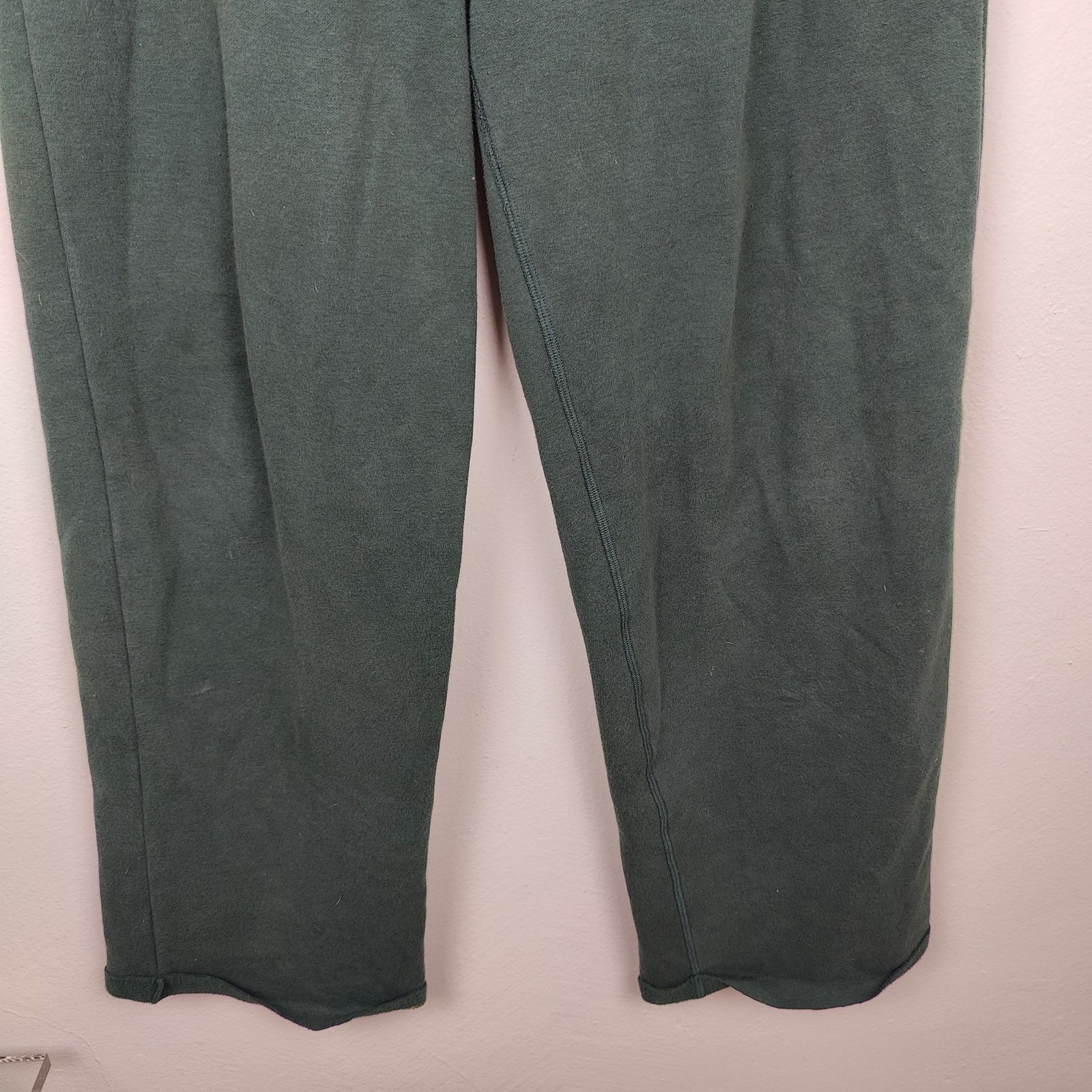 Other Skims Cotton Fleece Straight Leg Pants Medium Sage Green Size 28" / US 6 / IT 42 - 4 Thumbnail