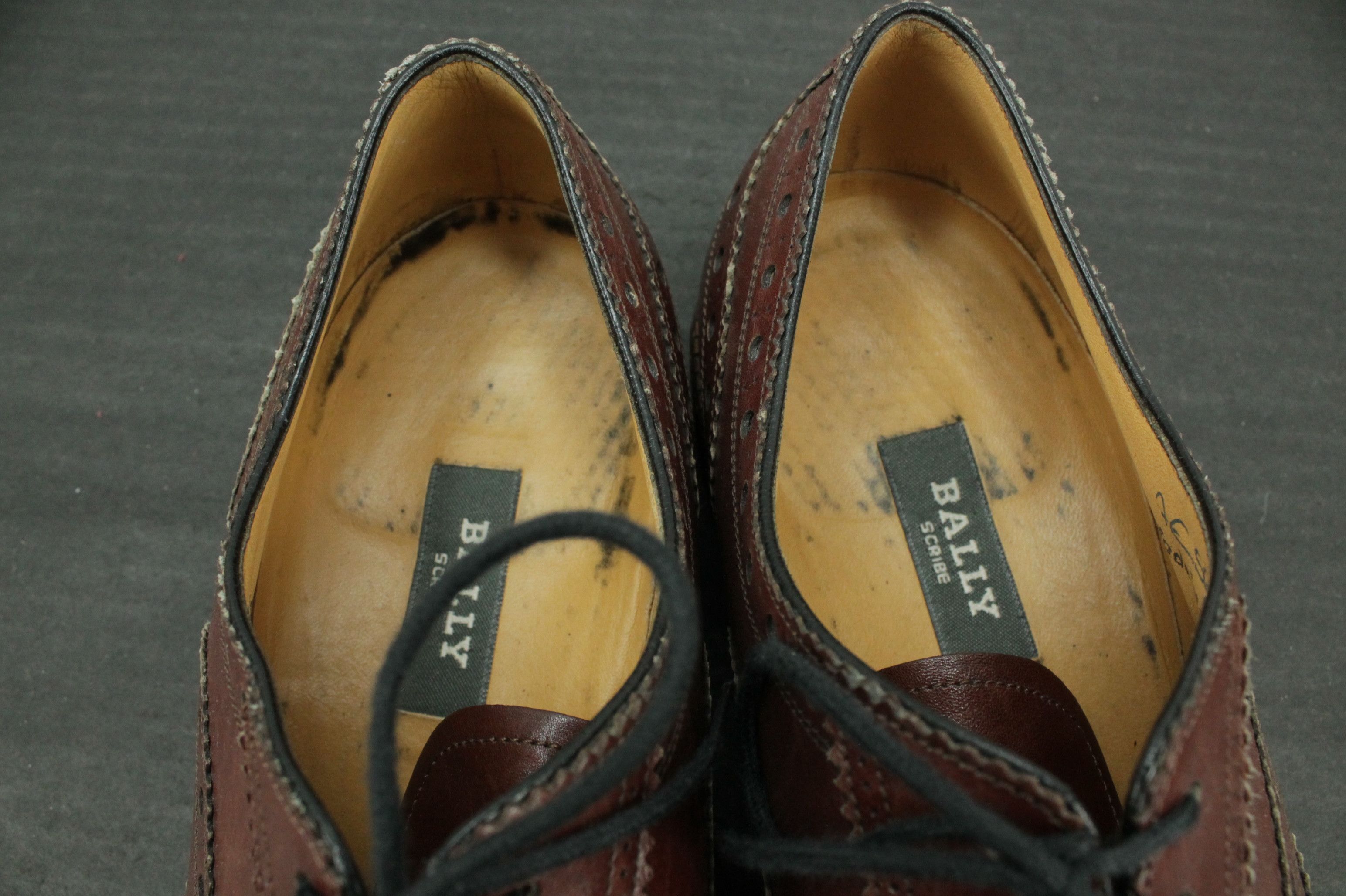 Bally Bally Scribe Handmade Brown Oxford Brogue Dress Men's Shoes Size US 8 / EU 41 - 7 Thumbnail