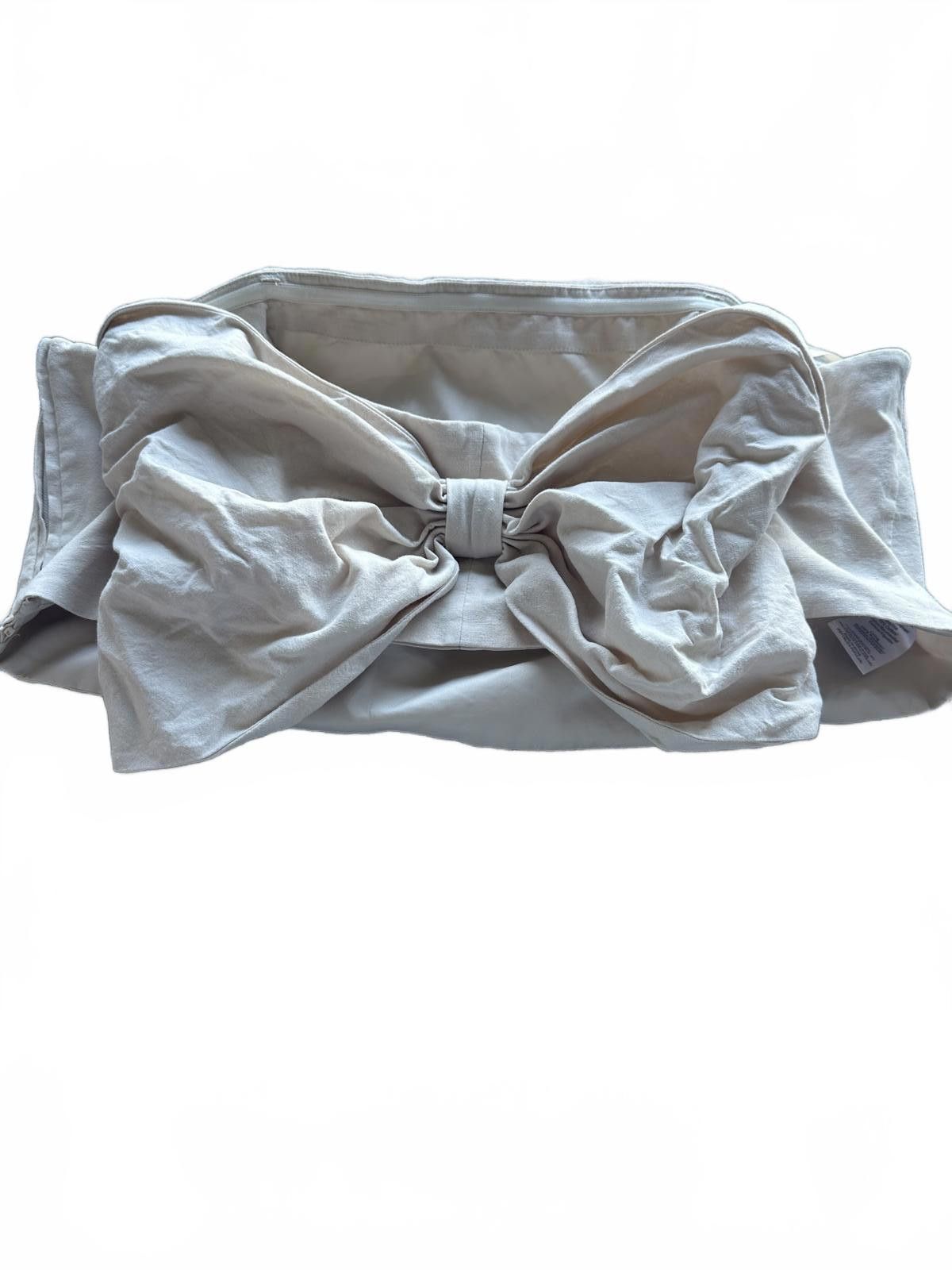 Designer Hutch Women's Cream Bow Detail Strapless Top 22 Size 3XL / US 20-22 - 1 Thumbnail