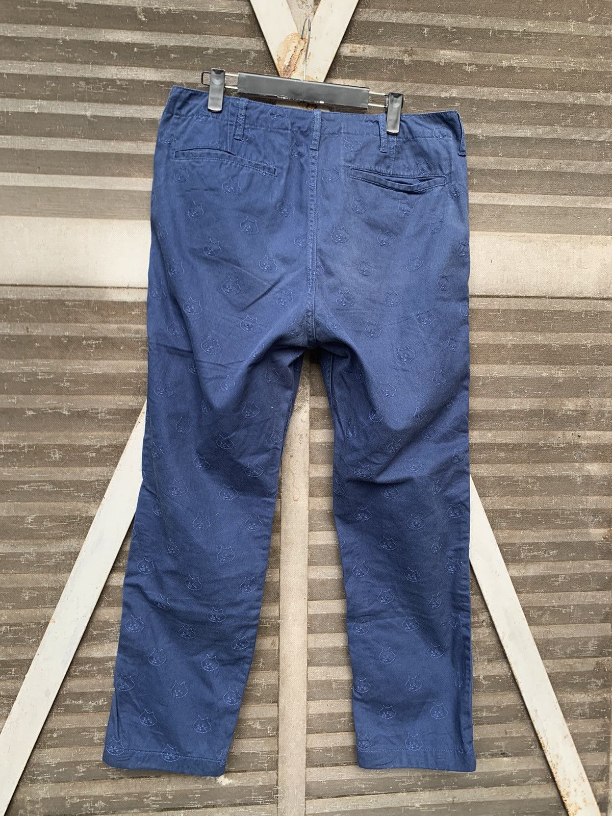 Issey Miyake 👹Issey Miyake Ne-Net Embroidery Cats Monogram Pants Size US 30 / EU 46 - 11 Thumbnail