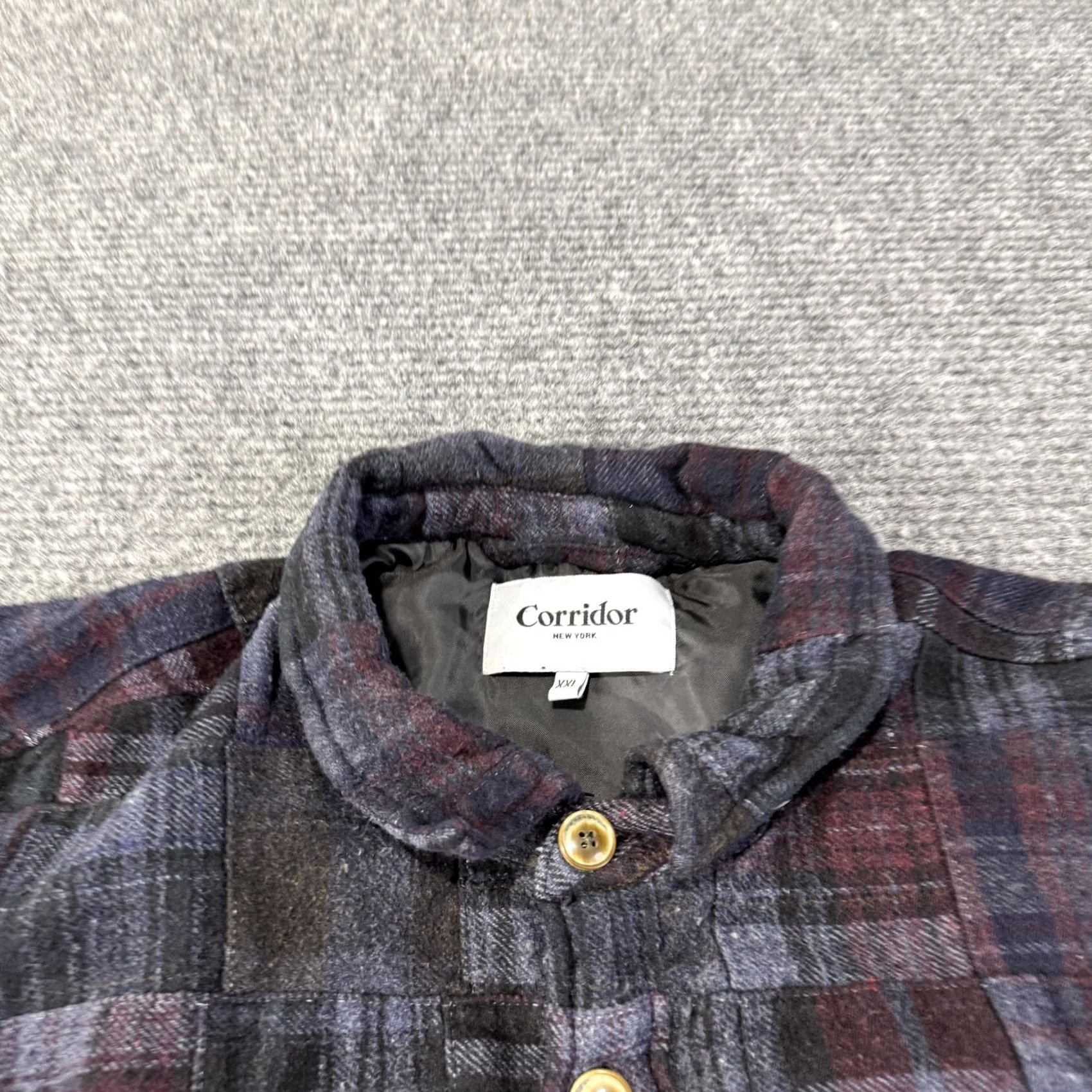 Corridor Corridor Mens Jacket Flannel Quilted Plaid 2XL Size US XXL / EU 58 / 5 - 5 Thumbnail