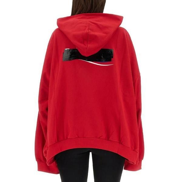 Balenciaga o1la1rc1a0924 Gaffer Hoodie Oversized in Red Size S / US 4 / IT 40 - 3 Thumbnail