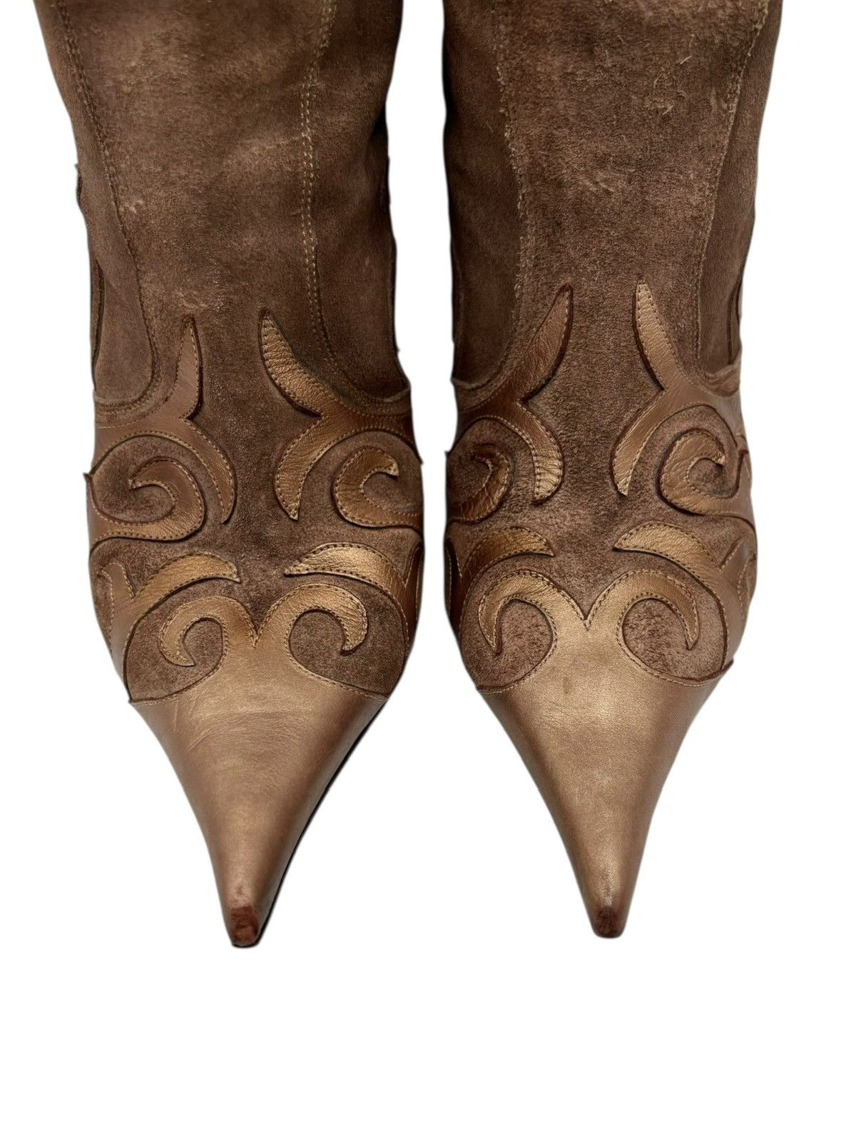 Other Vintage El Dantes knee high leather boots Size 37 Size US 7 / IT 37 - 3 Thumbnail
