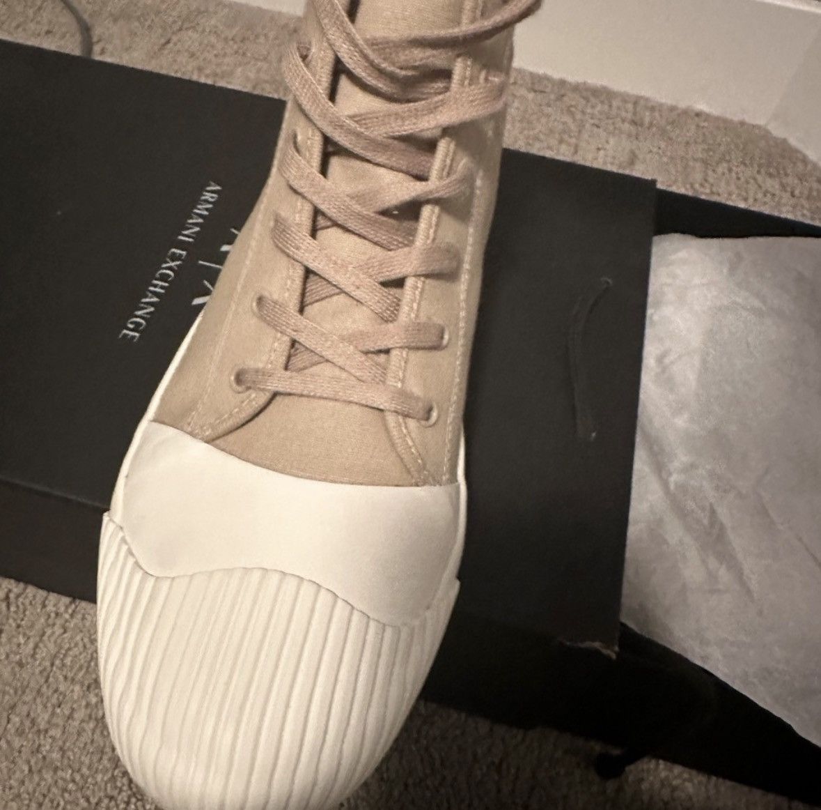 Armani Exchange Armani Hi Top Sneakers Size US 12 / EU 45 - 3 Thumbnail