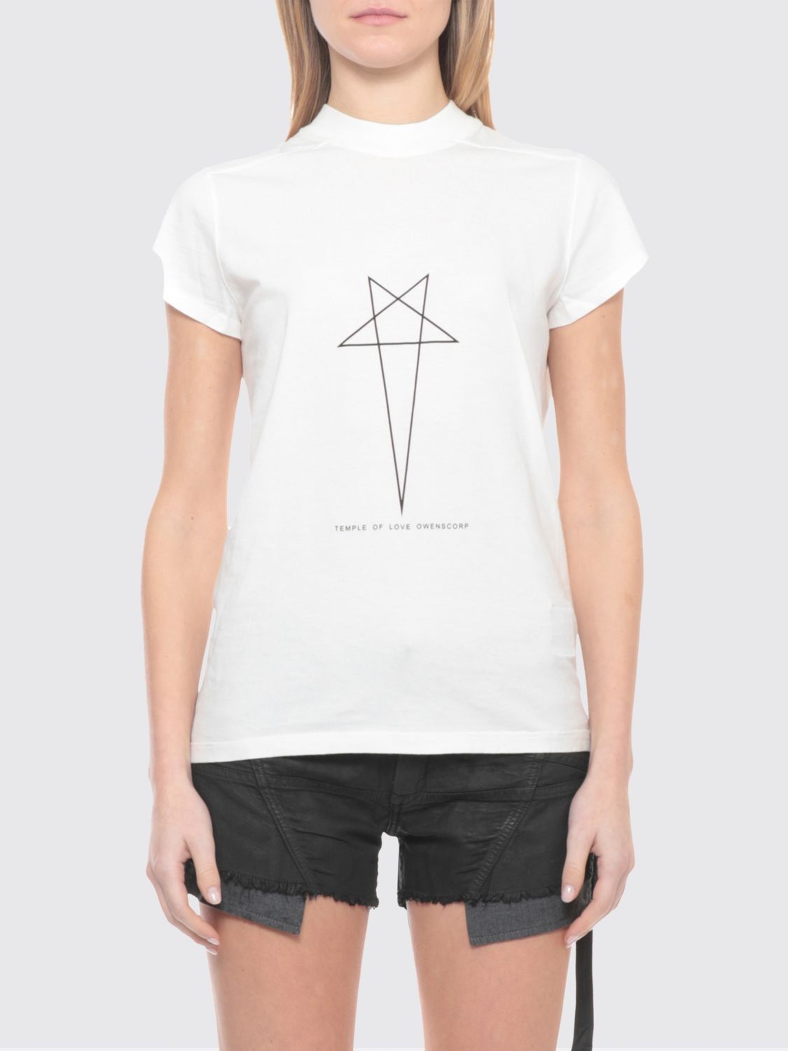 Rick Owens Drkshdw Rick Owens Drkshdw T-Shirt Woman White Size XS / US 0-2 / IT 36-38 - 1 Thumbnail