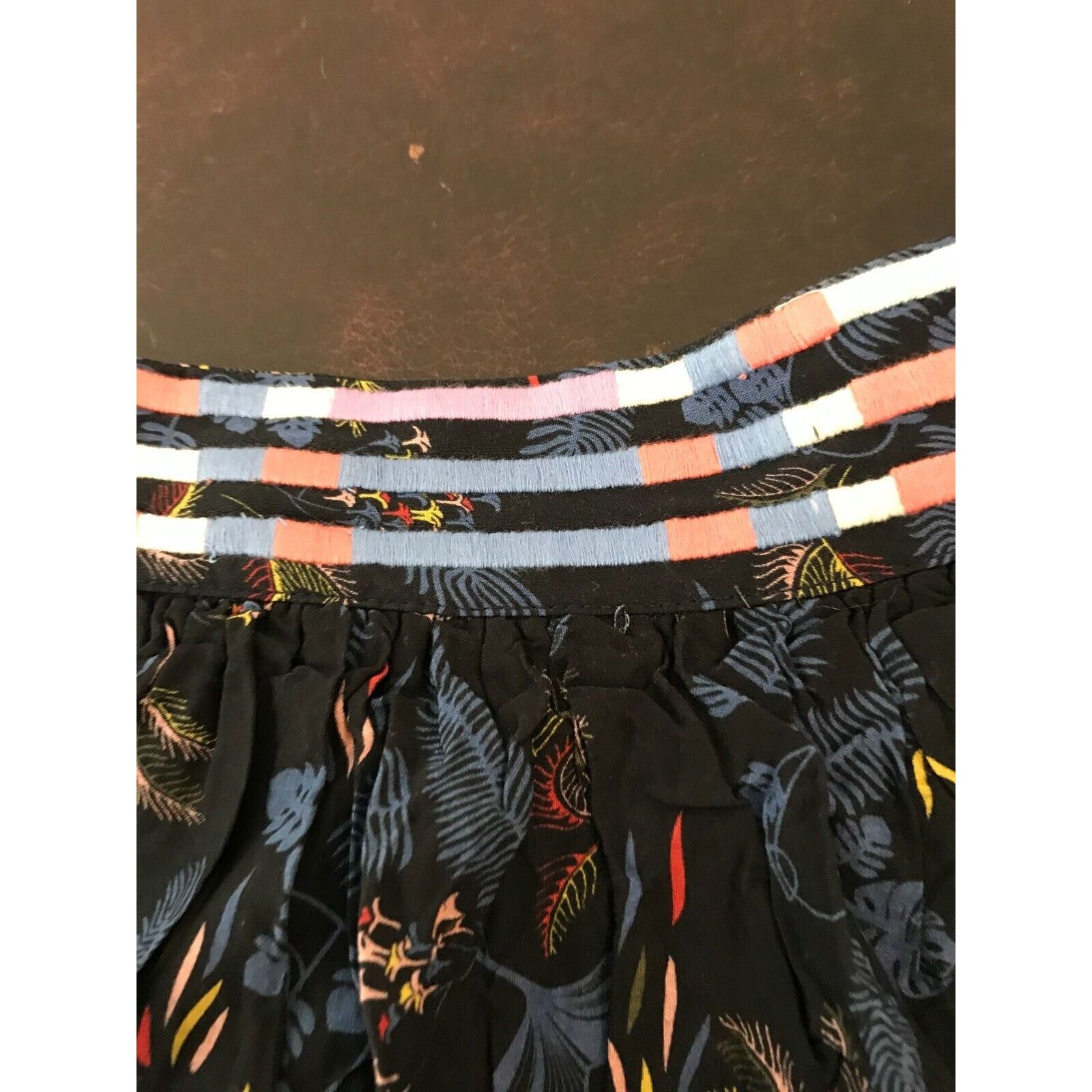 Anthropologie Anthropologie Let Me Be Tiered Boho Floral Print Mini Skirt Size 30" / US 8 / IT 44 - 4 Thumbnail