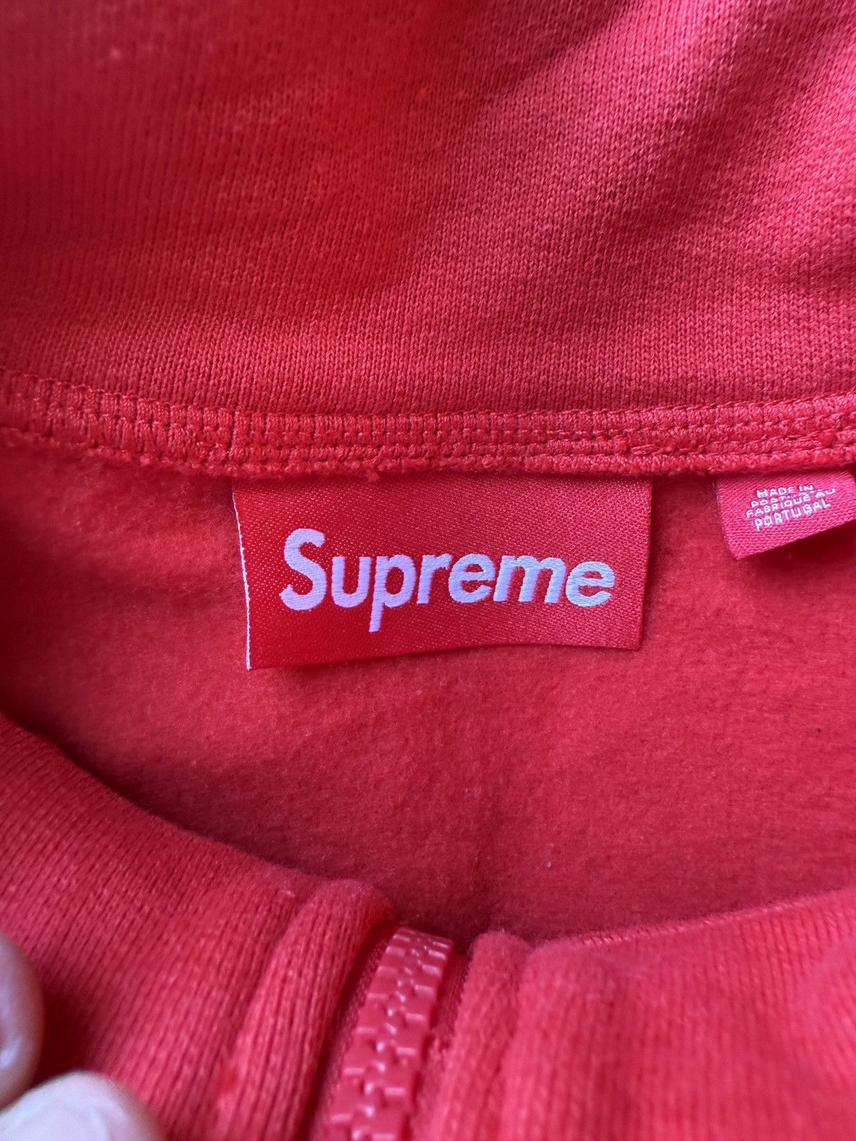 Supreme Supreme small box red half zip pullover size M Size US M / EU 48-50 / 2 - 7 Thumbnail