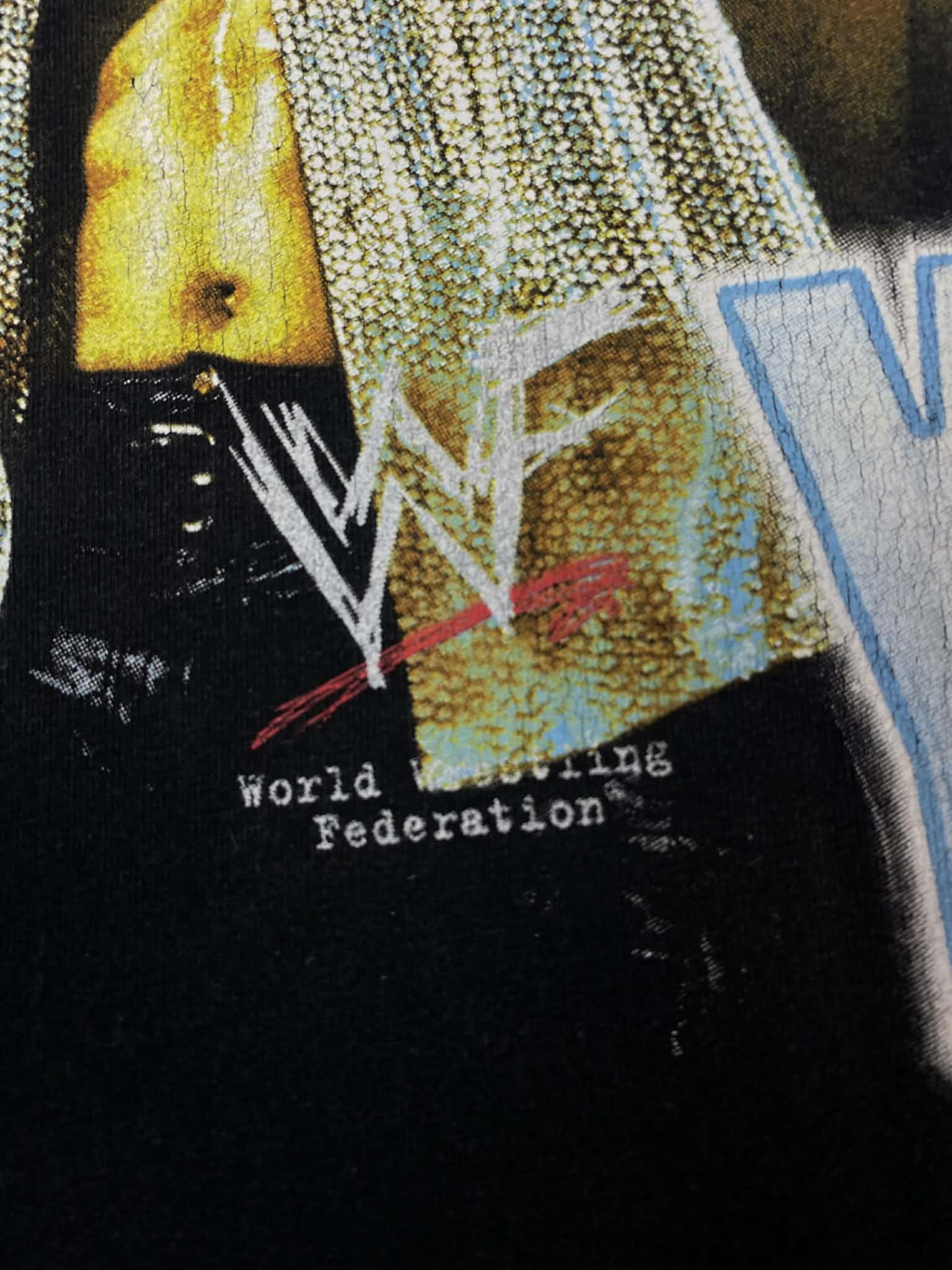 WWE Vintage 2000s WWE Jericho Black T-shirt Wrestling Washed Y2K Size US L / EU 52-54 / 3 - 9 Thumbnail