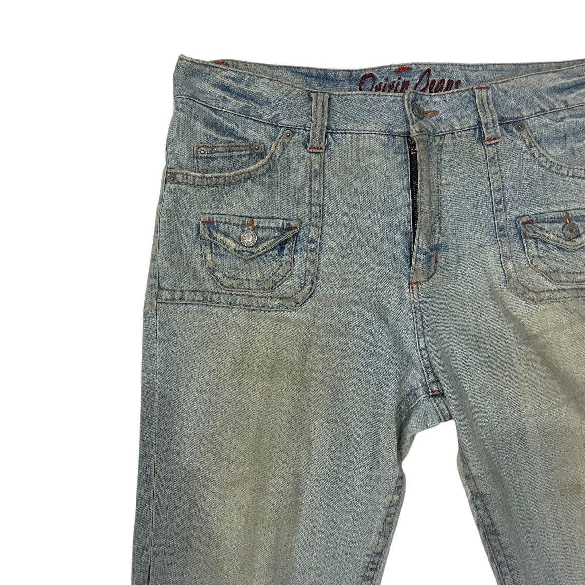 Japanese Brand Vintage Japanese Designer Bush Denim Jeans Size US 37 - 3 Thumbnail