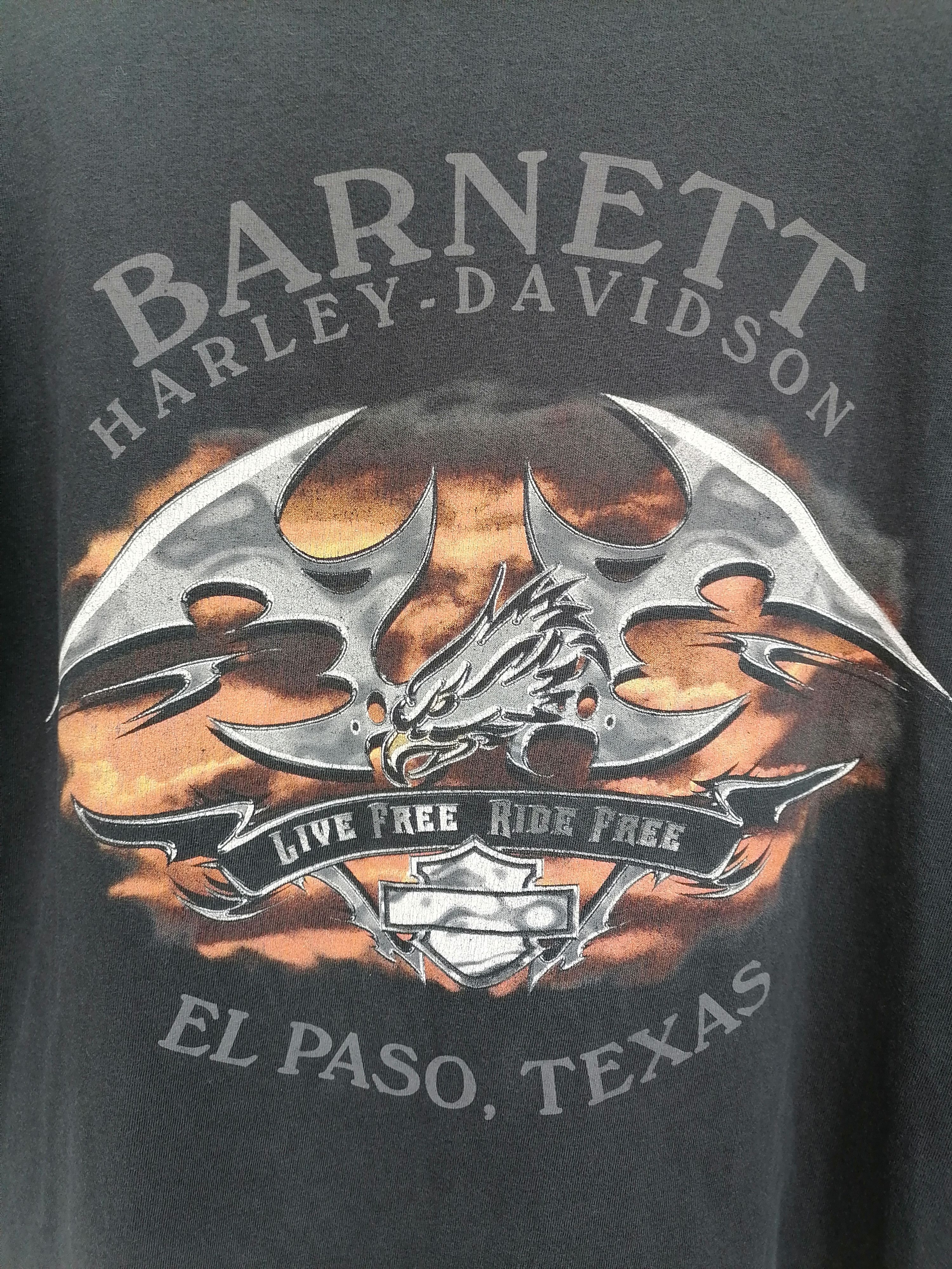 Harley Davidson × Vintage Vintage 90s Harley Davidson Barnett T-shirt Size US L / EU 52-54 / 3 - 2 Thumbnail
