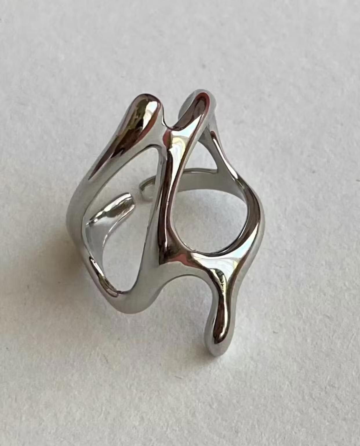 Jewelry Adjustable Korean Fashion Ring Size ONE SIZE - 4 Thumbnail