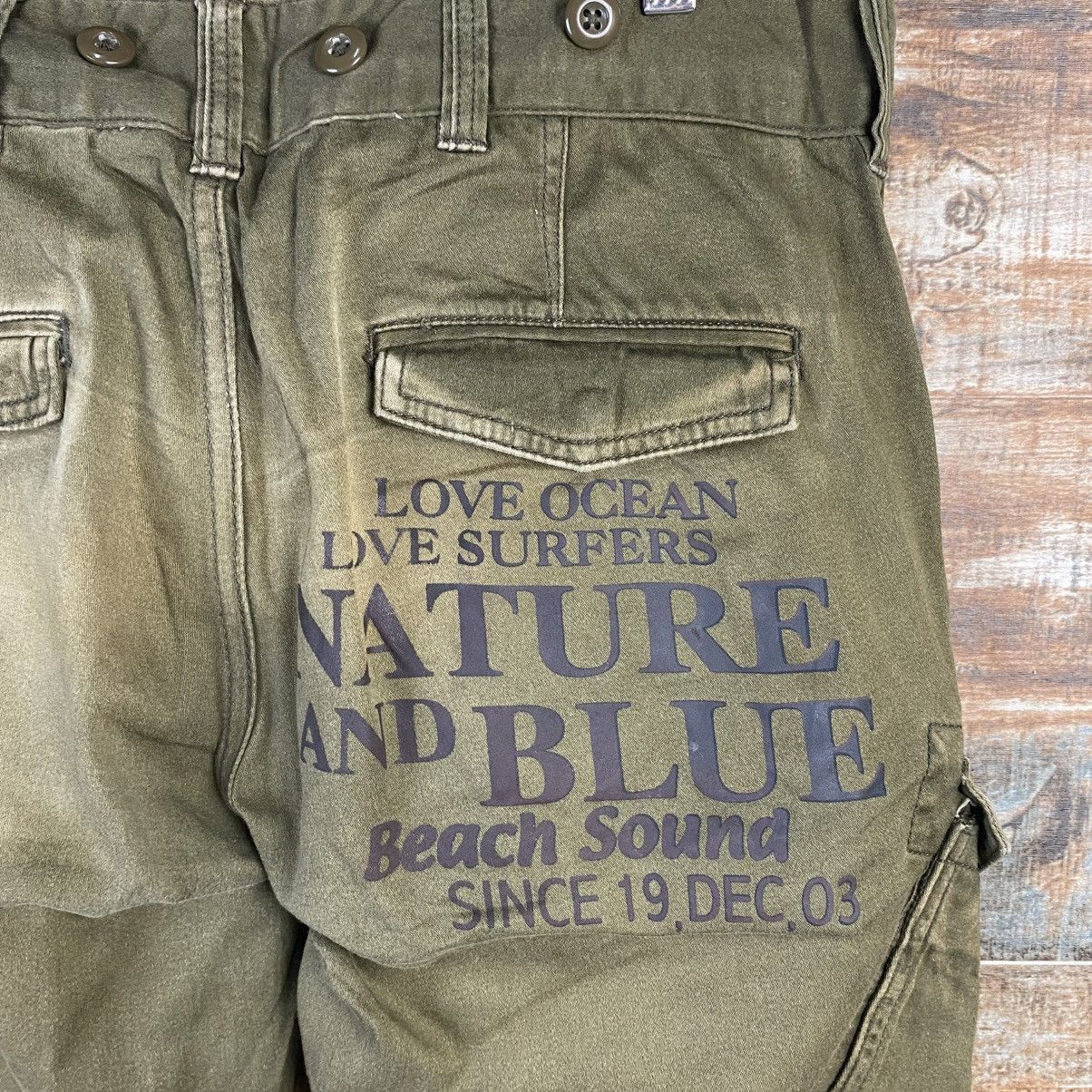 Japanese Brand DL Back Sound Green Cargo Multipocket Pants #C955 Size US 30 / EU 46 - 19 Thumbnail