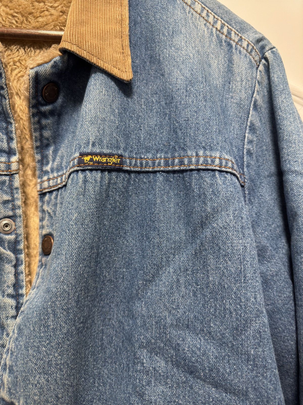 Vintage Faux Sherpa Denim Jacket Size US M / EU 48-50 / 2 - 3 Thumbnail