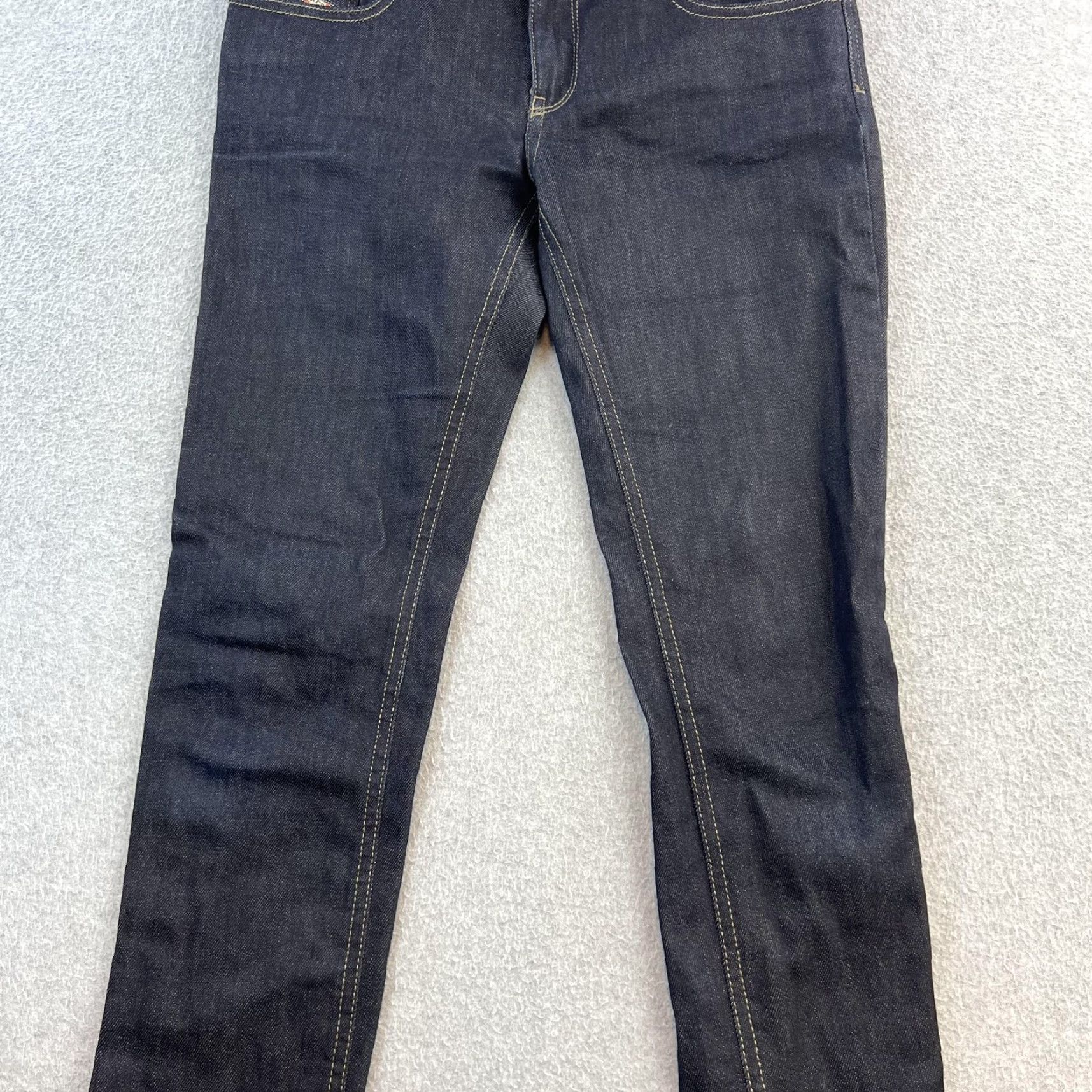 Diesel Diesel LIVY Jeans Womens 28 Blue Dark Wash Skinny Stretch Denim Classic Size 28" / US 6 / IT 42 - 7 Thumbnail
