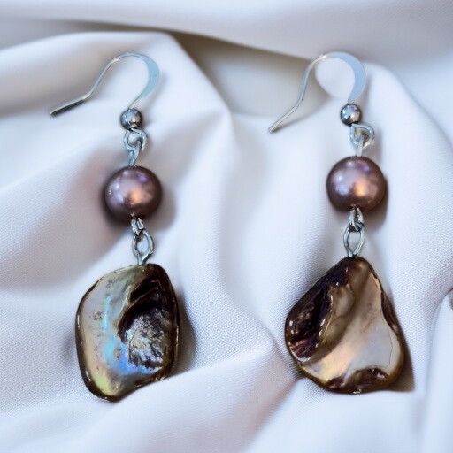 Other Baroque pearl dangle earrings Size ONE SIZE - 1 Thumbnail