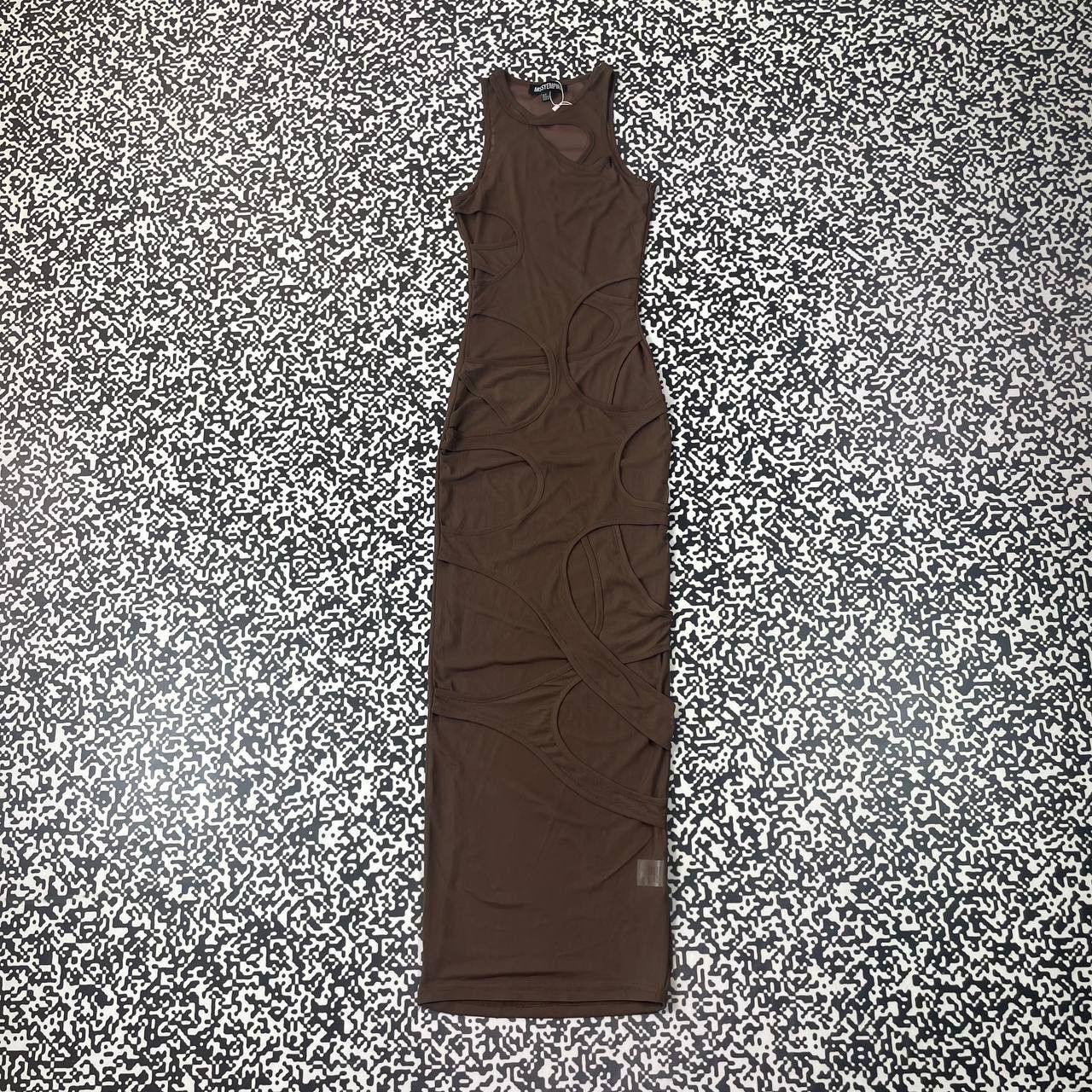 Japanese Brand Vintage Y2K Missy Empire Mesh Cut Out Overlay Maxi Dress Size M / US 6-8 / IT 42-44 - 4 Thumbnail