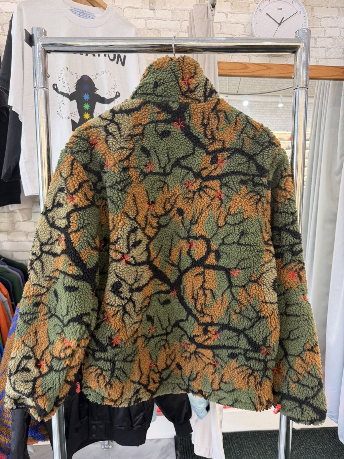 FELT FELT “Forest Bloom” Green Forest Sherpa Jacket Size US S / EU 44-46 / 1 - 2 Thumbnail