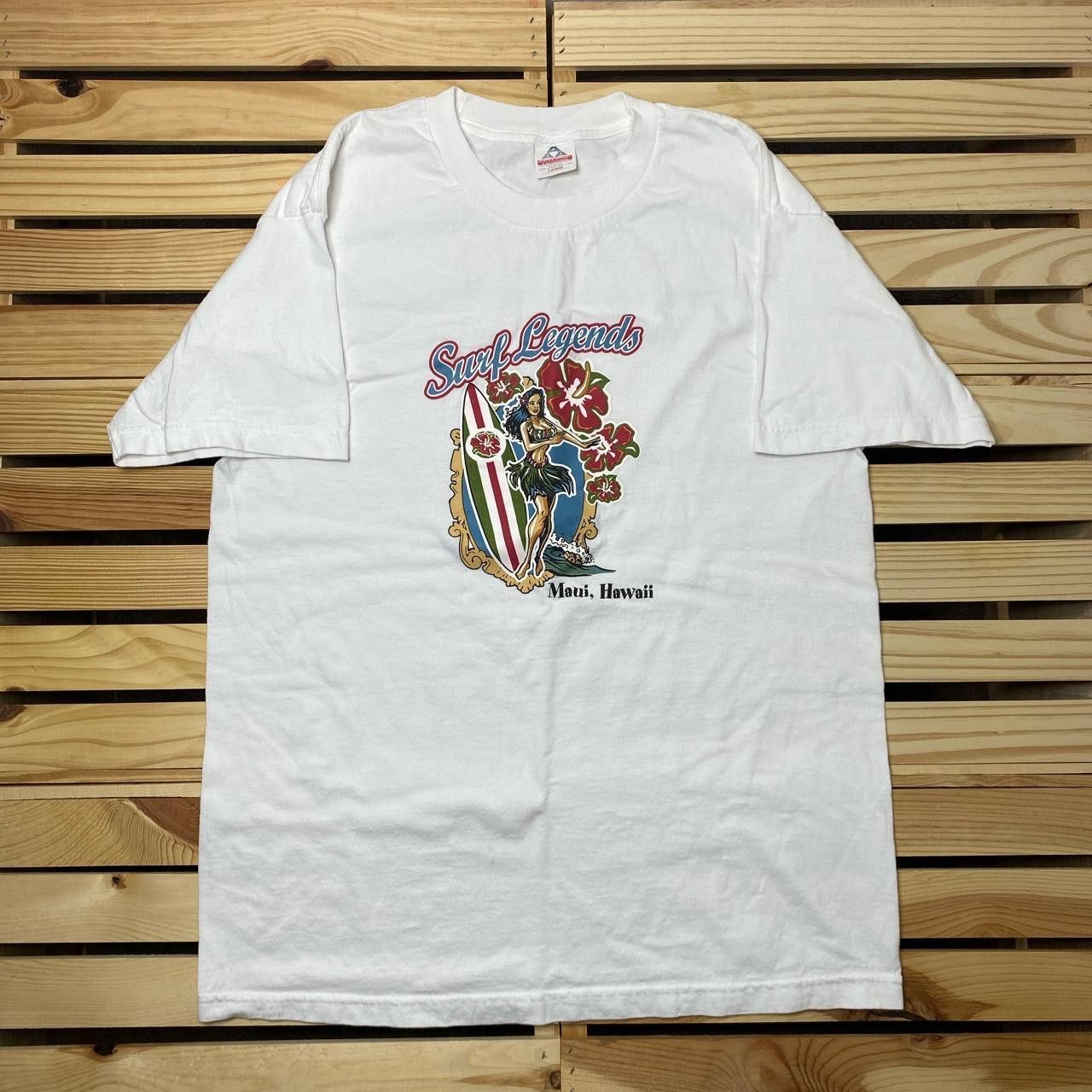 AAA Vintage Surf Legends Maui, HI White Surf Tee Size Large Size US L / EU 52-54 / 3 - 1 Thumbnail