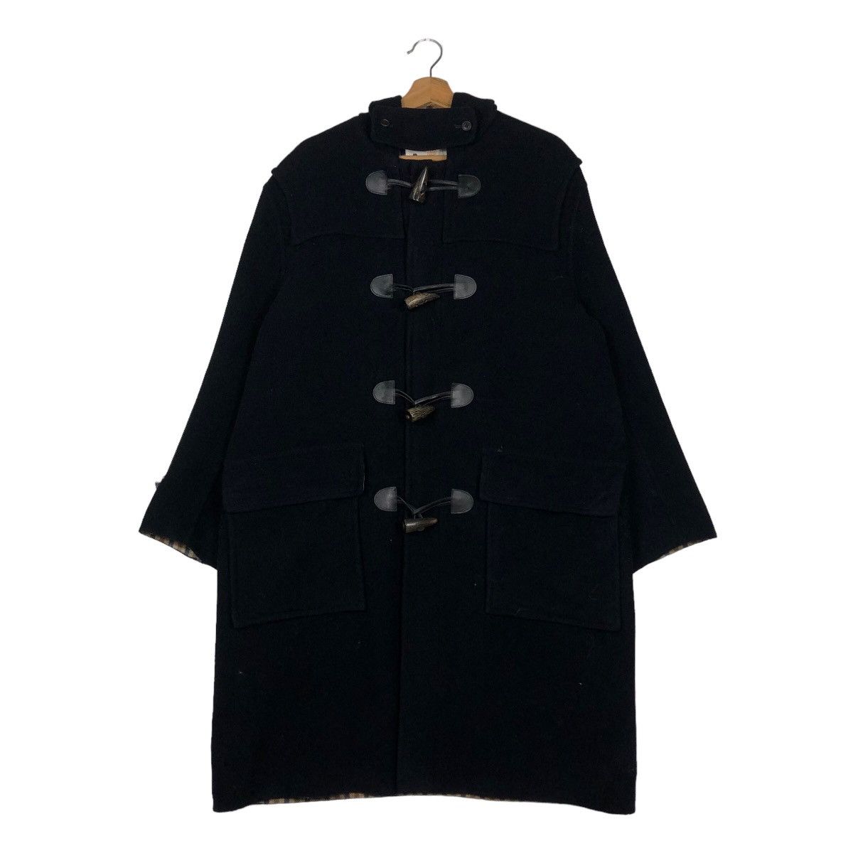 Aquascutum 🔥Vintage Long Duffle Jacket Aquascutum Wool Tartan Lining Size US M / EU 48-50 / 2 - 1 Thumbnail