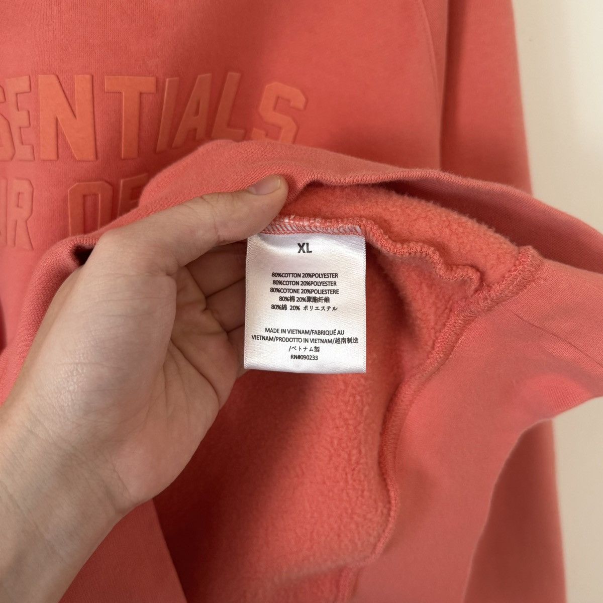 Essentials Fear of God Essentials Coral Raglan Cut Logo Hoodie SS22 Size US XL / EU 56 / 4 - 6 Thumbnail